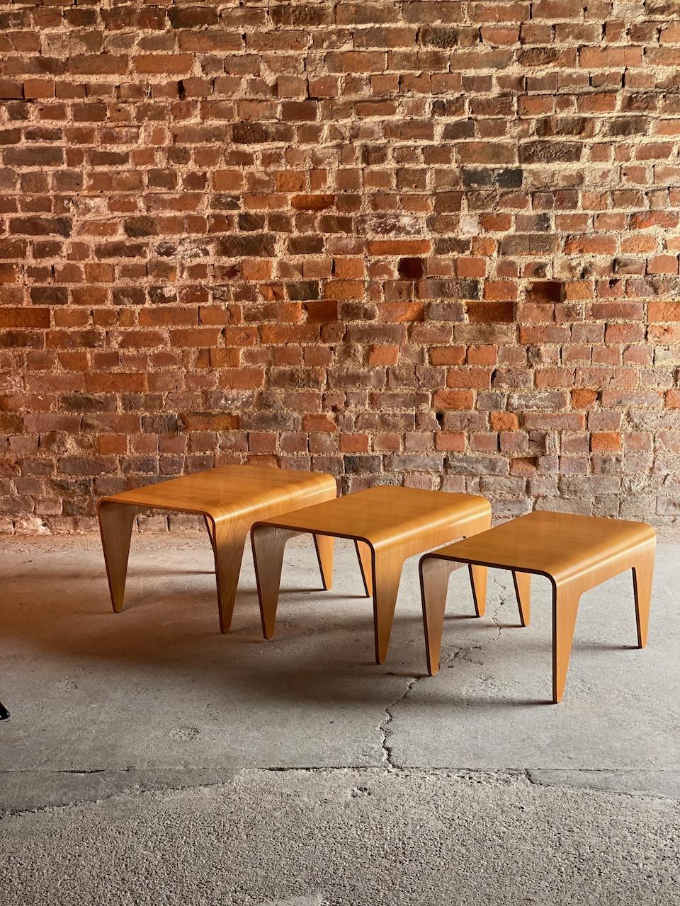 Mid-Century Modern Marcel Breuer Nesting Tables for Isokon Design, 1936