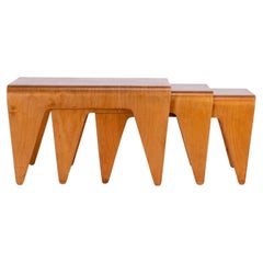 Schachteltische von Marcel Breuer, hergestellt von Vanesta für Isokon 1935, hergestellt in Estland