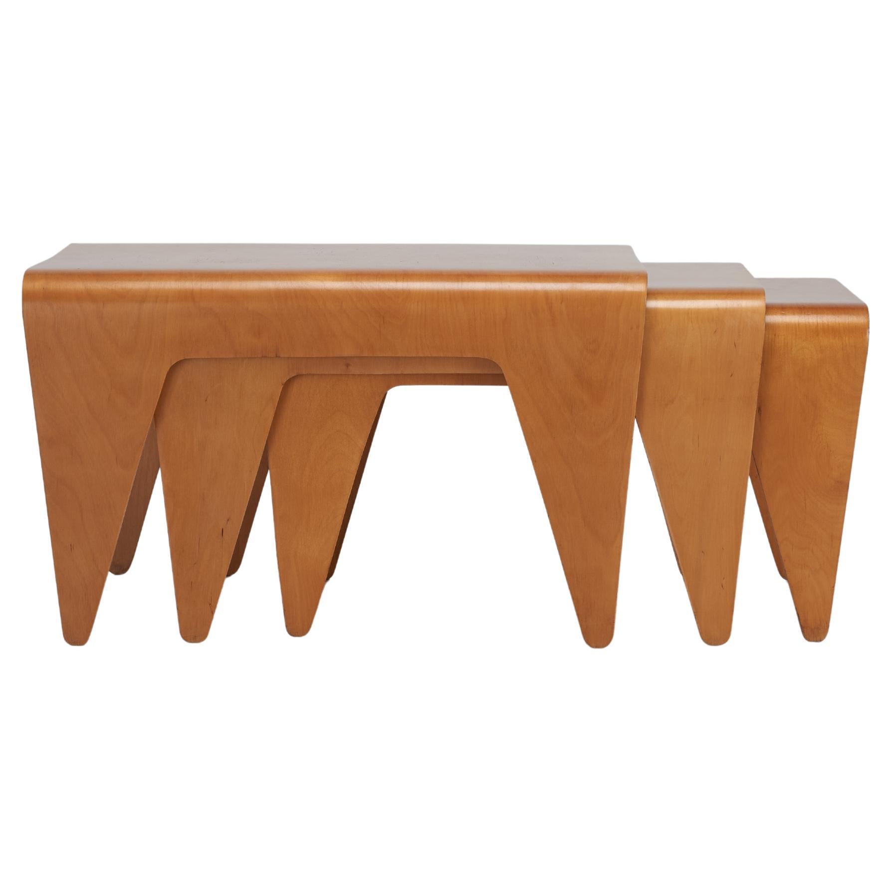 Marcel Breuer Nesting Tables produced by Vanesta for Isokon 1935 Made In Estonia en venta