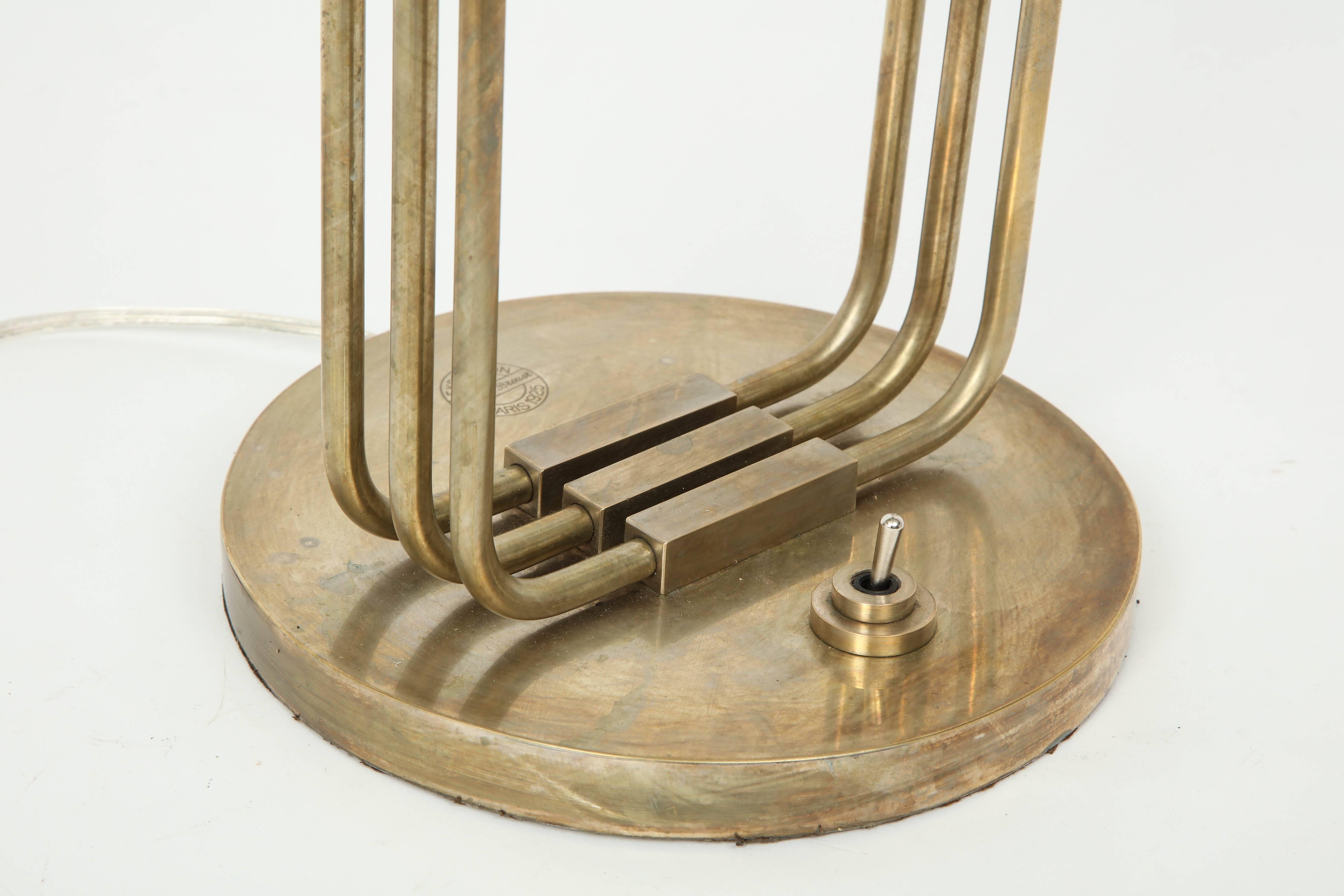 Art Deco Marcel Breuer Nickelled Bronze Lamps