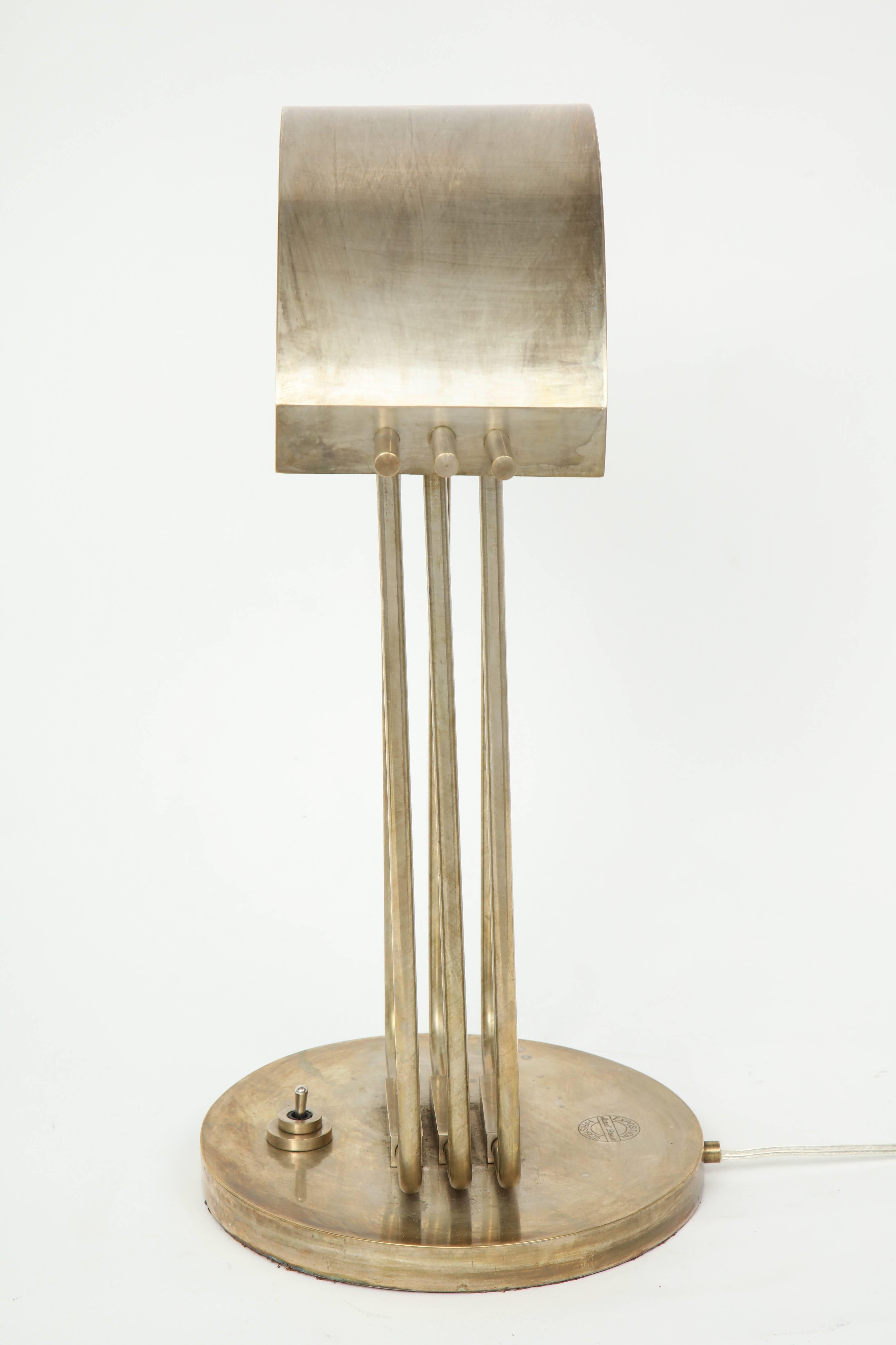Marcel Breuer Nickelled Bronze Lamps 2