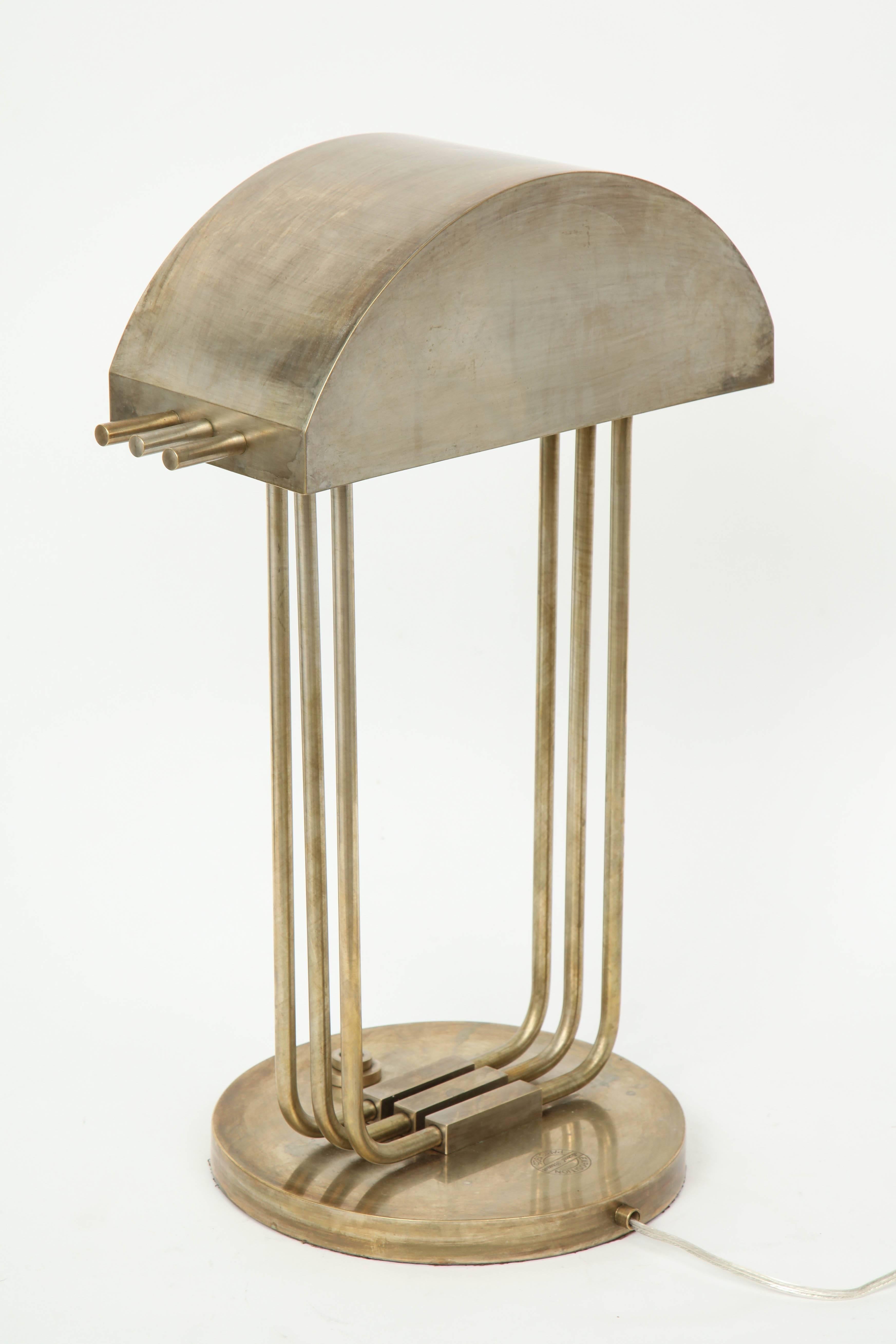 Marcel Breuer Nickelled Bronze Lamps 3