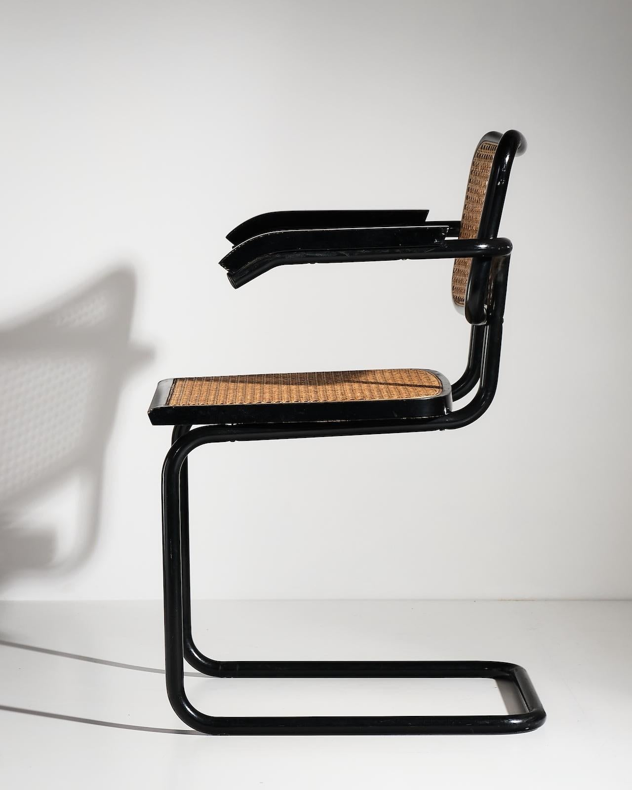 Marcel Breuer, Pair of 'B64' hall chairs In Excellent Condition For Sale In London, GB