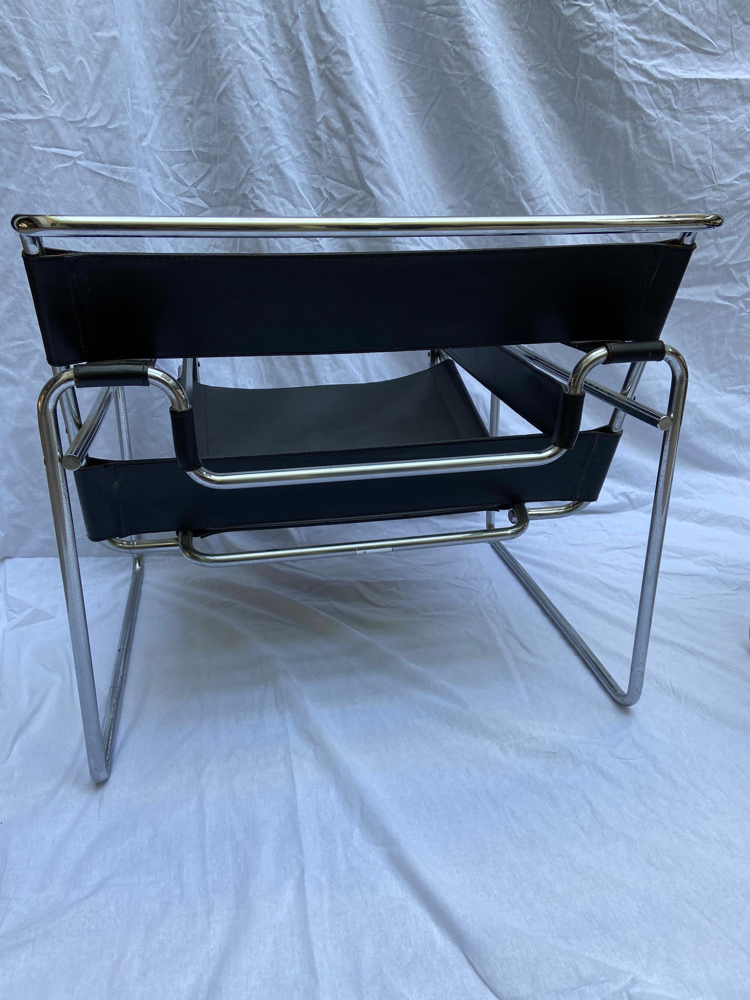 European Marcel Breuer, Pair of Wassily Armchair, Circa 1968