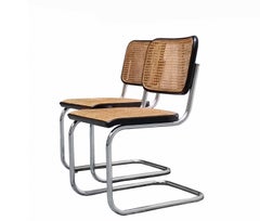 Marcel Breuer für Thonet Paar 'Cesca'-Stühle, Italien 1970er Jahre