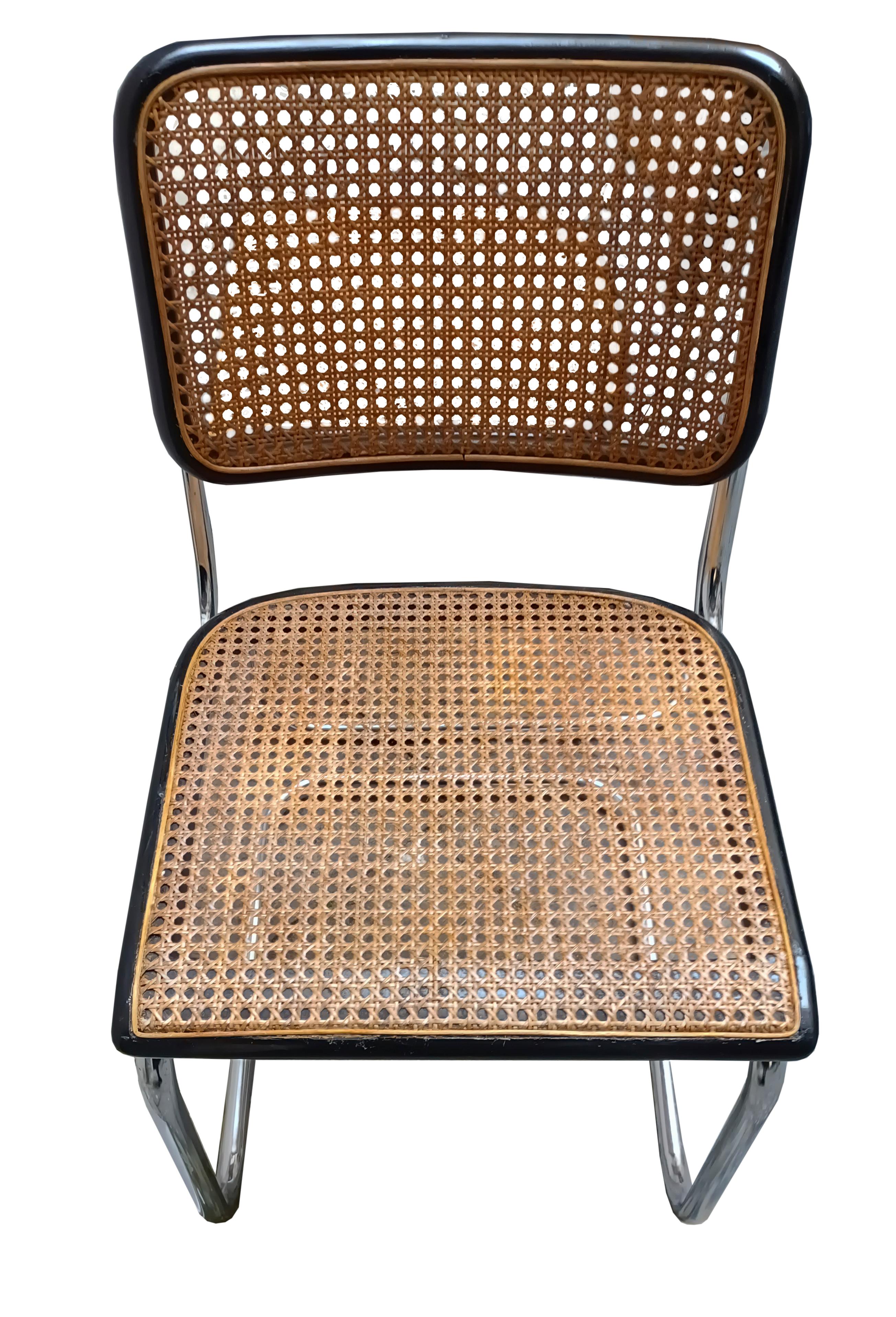 Marcel Breuer für Thonet Paar 'Cesca'-Stühle, Italien 1970er Jahre im Zustand „Gut“ im Angebot in Naples, IT