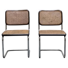 Marcel Breuer für Thonet Paar 'Cesca'-Stühle, Italien 1970er Jahre