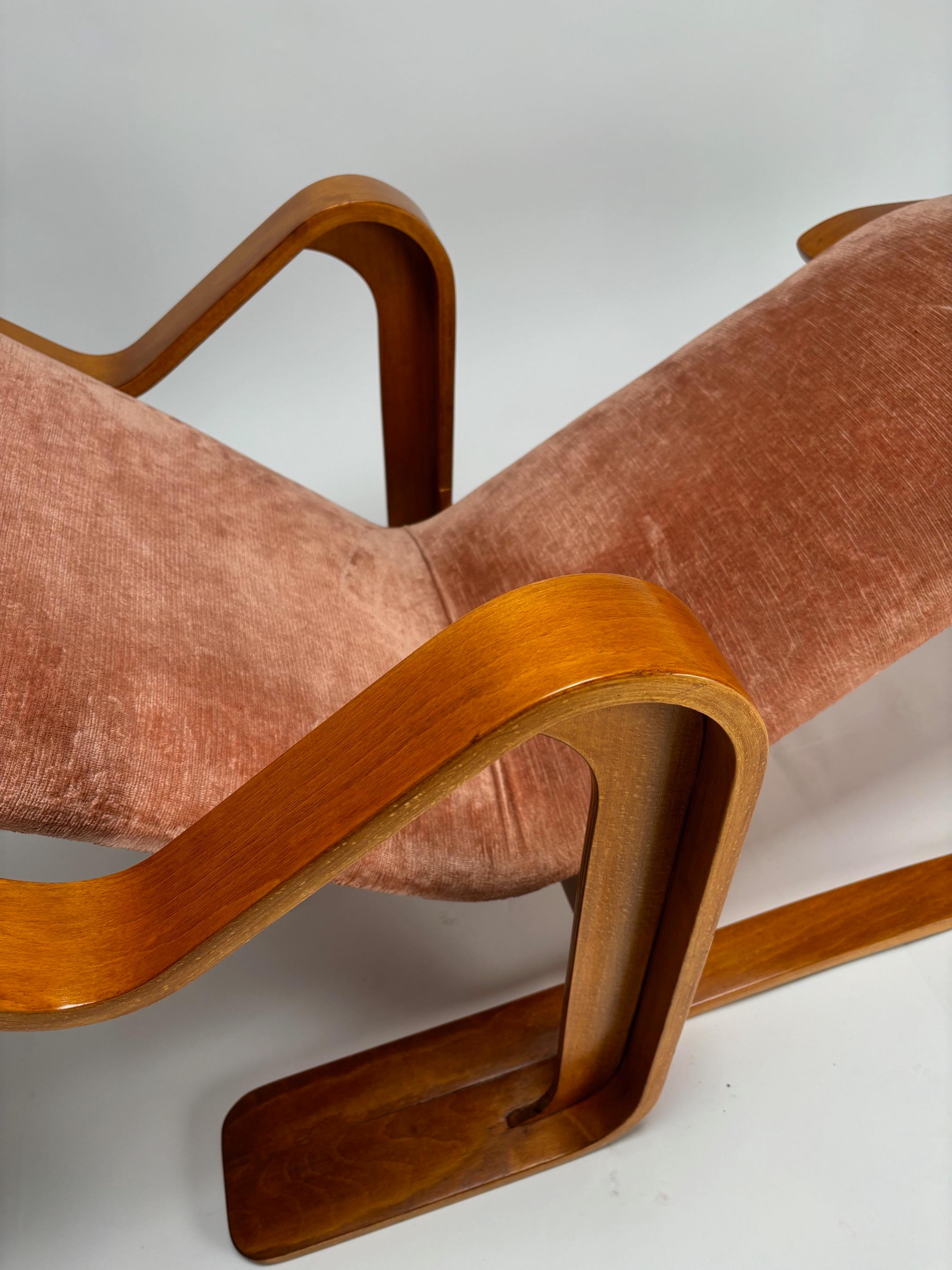 Chaise longue en Isokon rose de Marcel Breuer pour Knoll  1970s Bon état à Argelato, BO