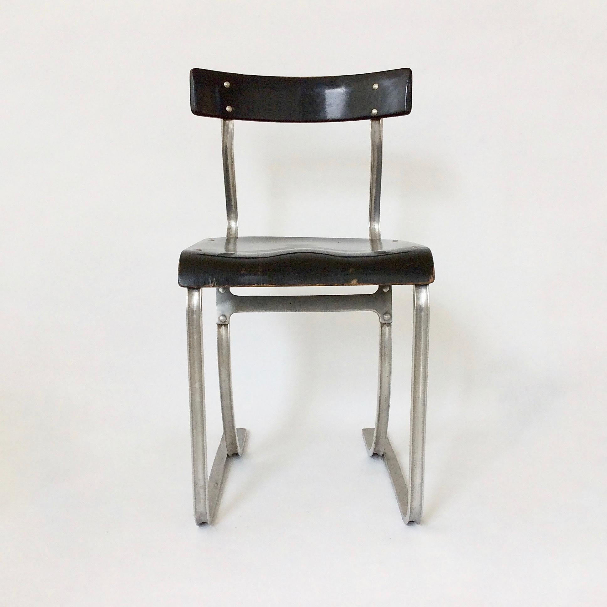Swiss Marcel Breuer Rare Aluminium Chair, circa 1932