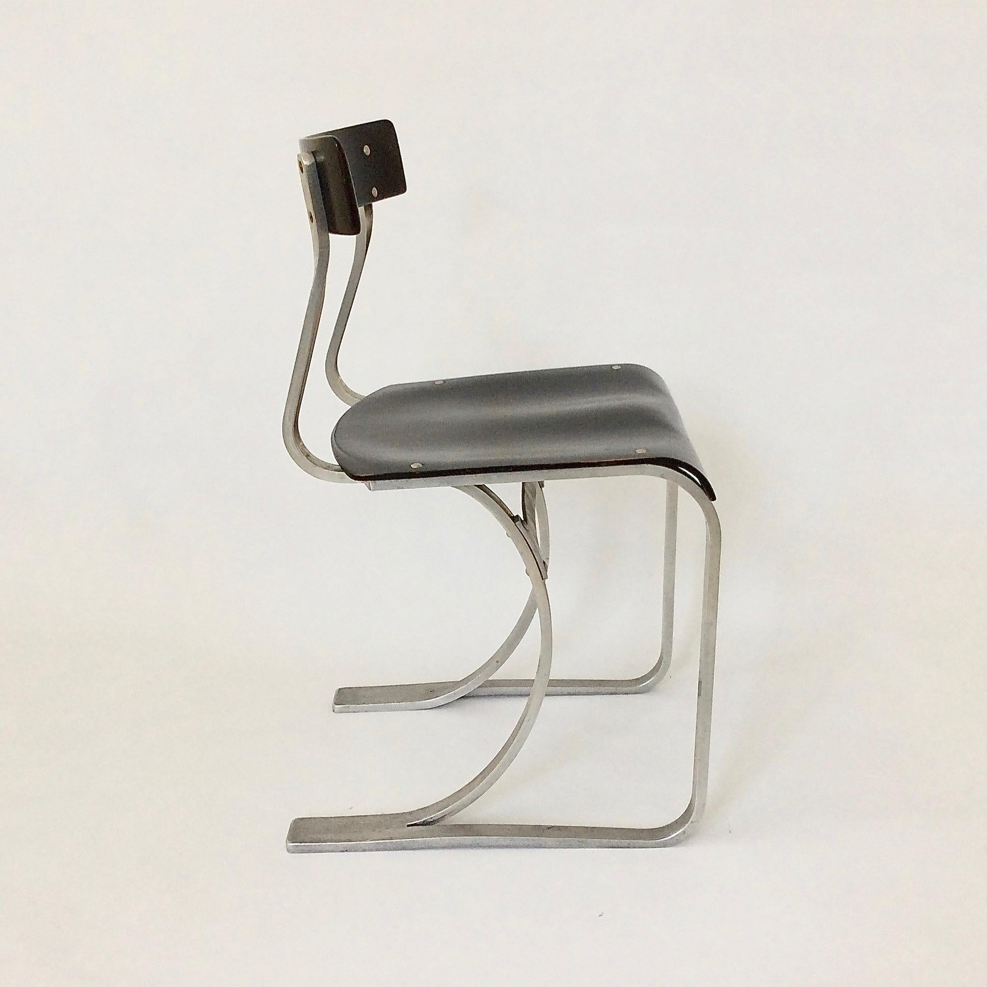 Marcel Breuer Rare Aluminium Chair, circa 1932 In Good Condition In Brussels, BE