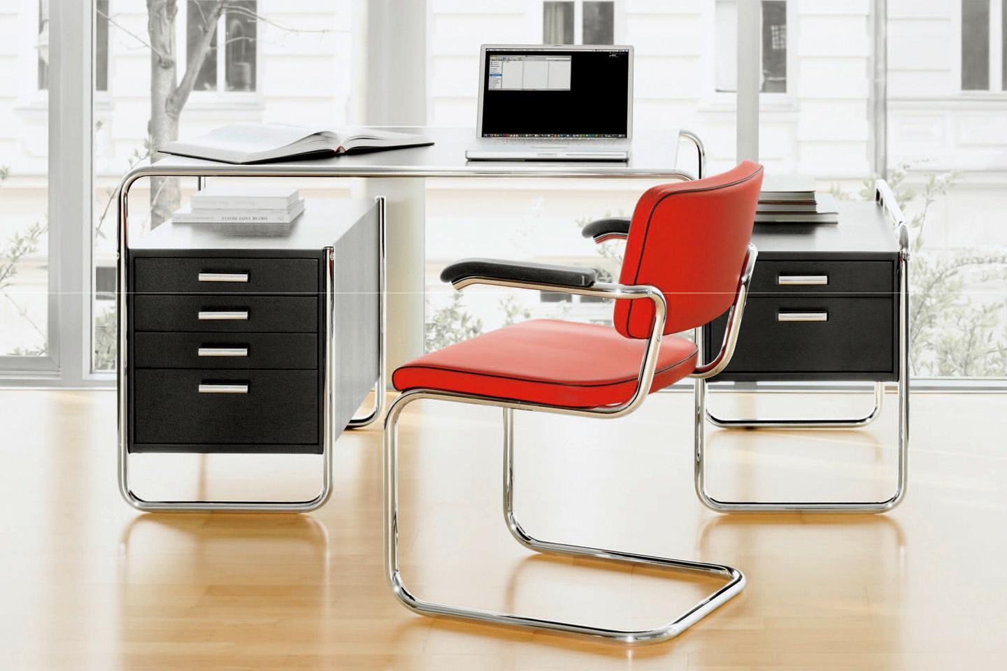 Anpassbarer Marcel Breuer S 285/5 Stahlrohr-Schreibtisch im Angebot 3