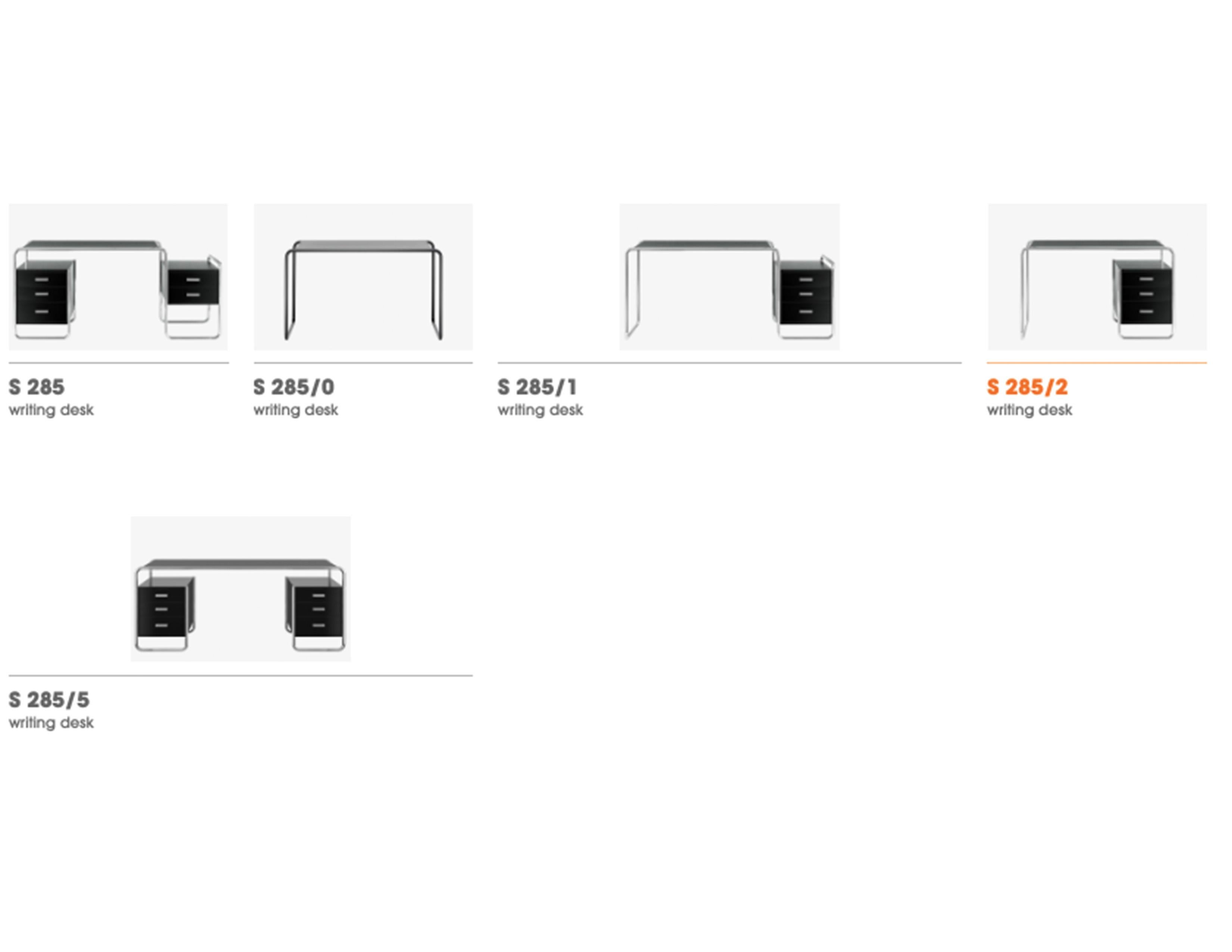 Anpassbarer Marcel Breuer S 285/5 Stahlrohr-Schreibtisch im Angebot 9