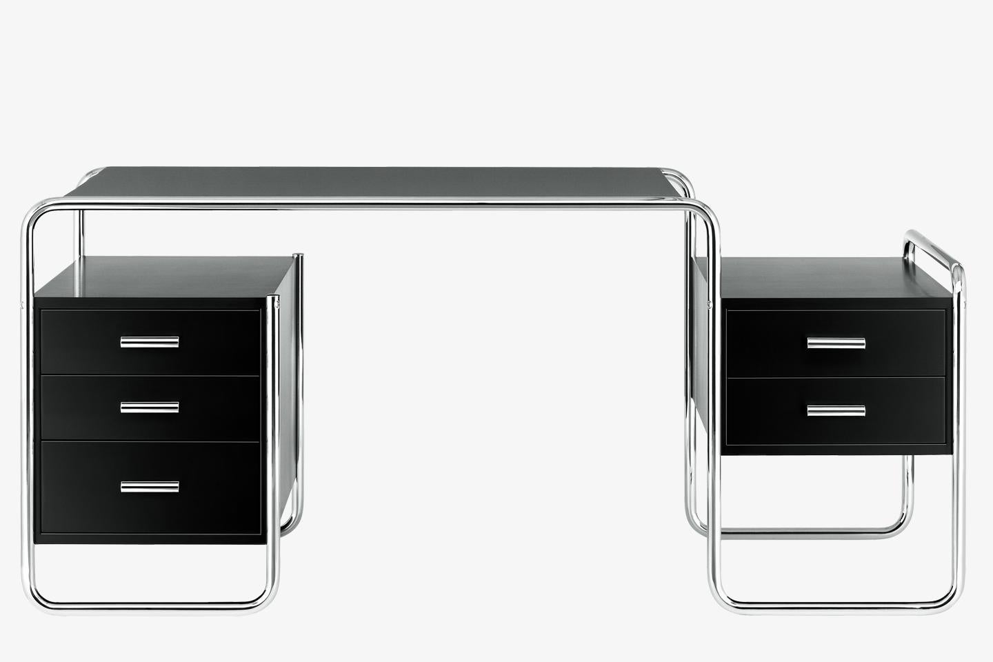 German Customizable Marcel Breuer S 285/5 Tubular Steel Desk For Sale