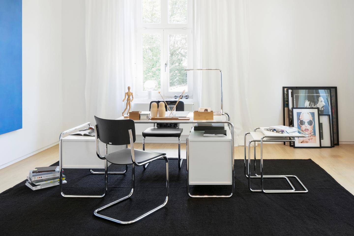 Anpassbarer Marcel Breuer S 285/5 Stahlrohr-Schreibtisch im Angebot 1