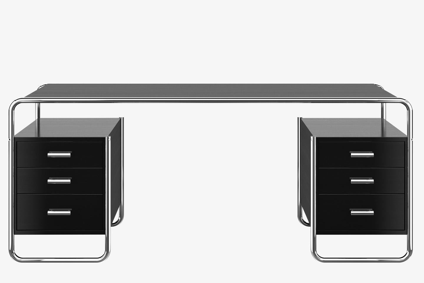 Contemporary Customizable Marcel Breuer S 285 Tubular Steel Desk For Sale