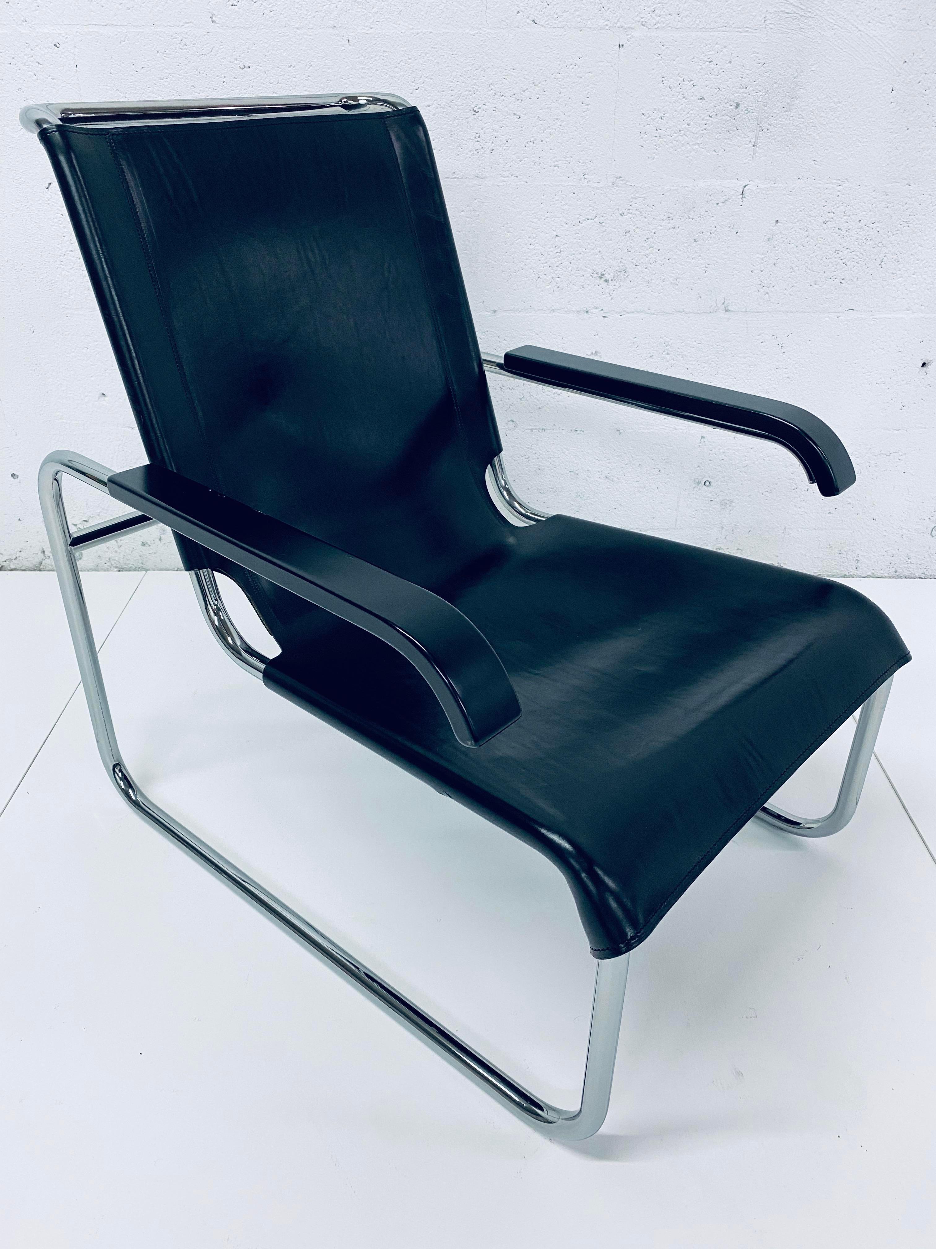 Marcel Breuer for Thonet S 35 L Leather Lounge Chair, 1960s 5