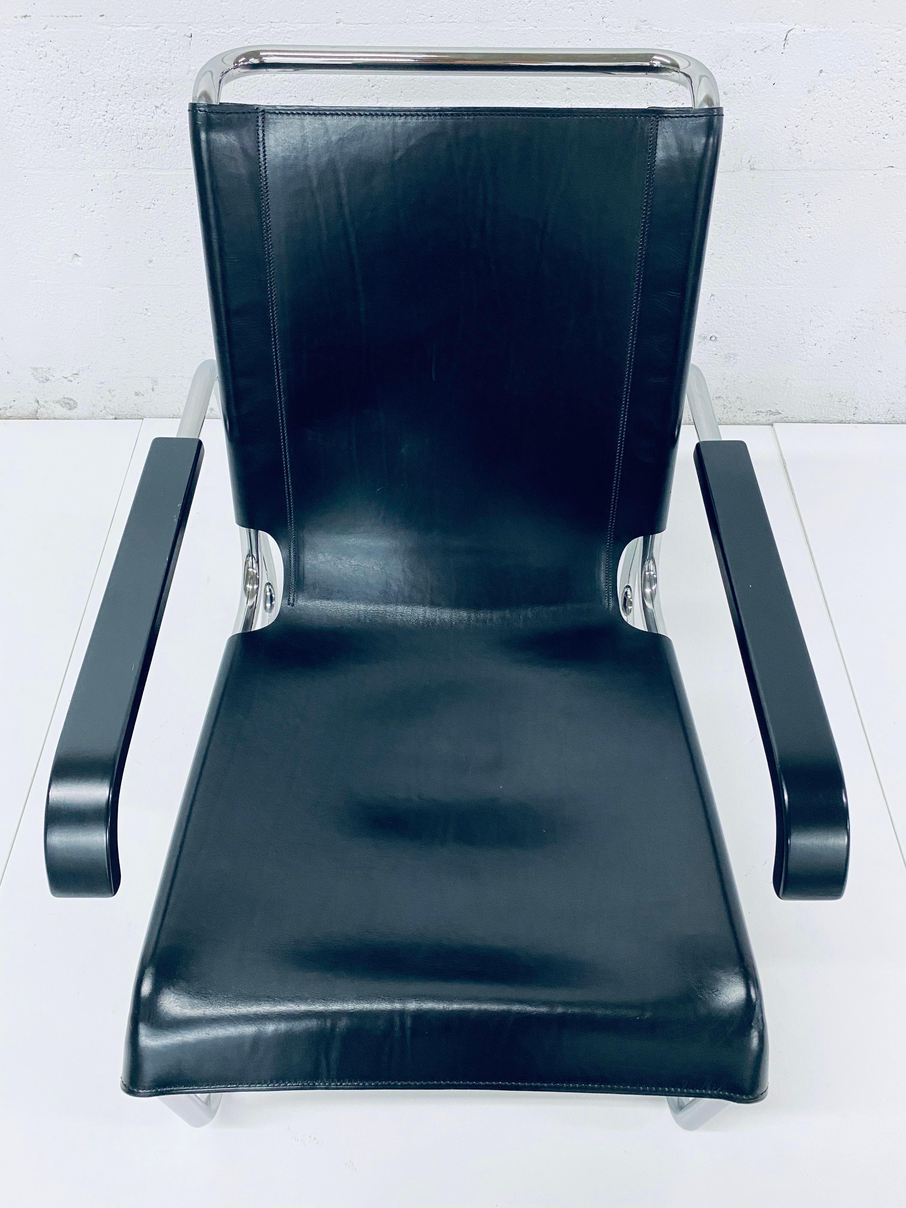 Marcel Breuer for Thonet S 35 L Leather Lounge Chair, 1960s 2