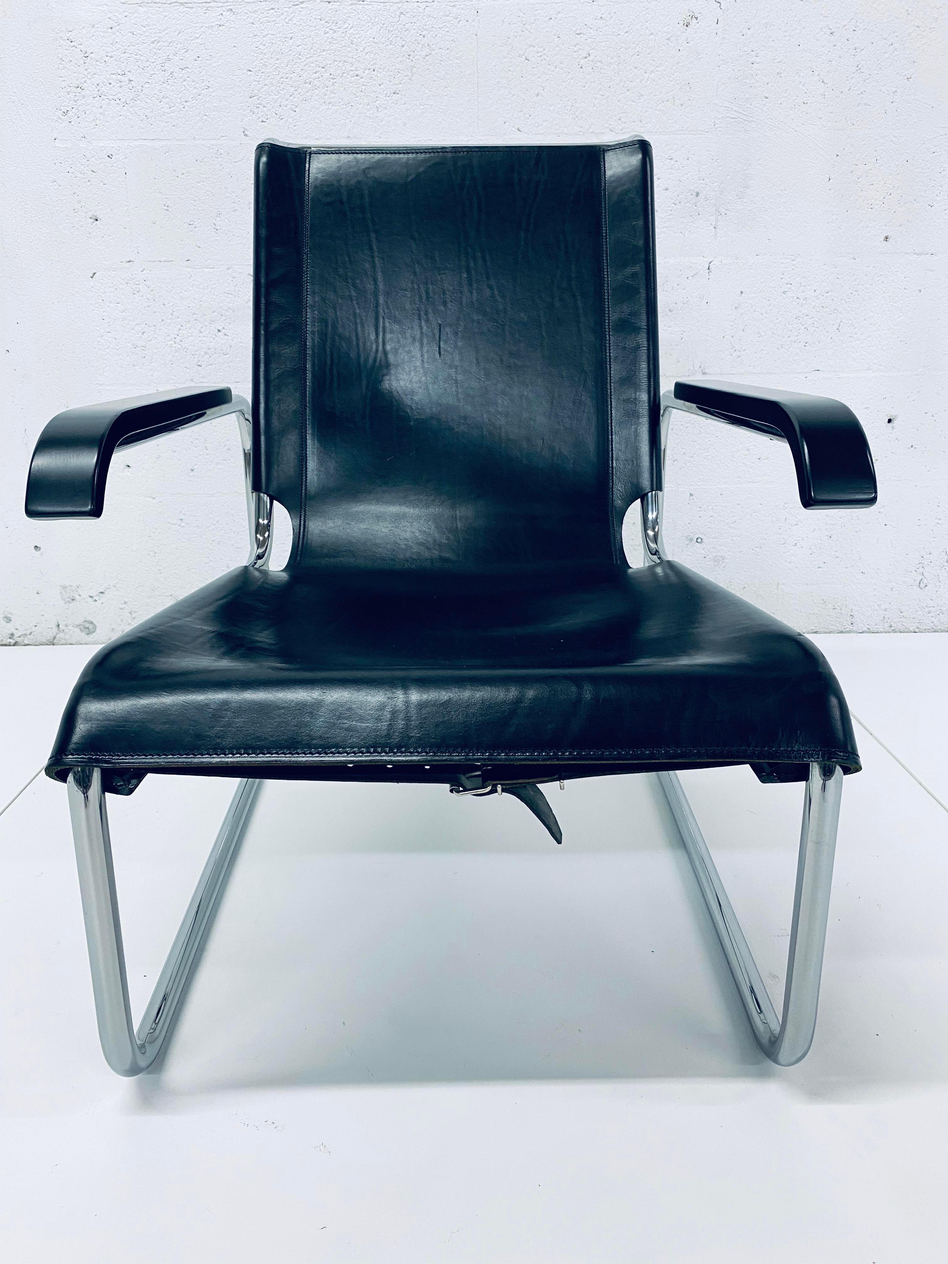 Marcel Breuer for Thonet S 35 L Leather Lounge Chair, 1960s 3