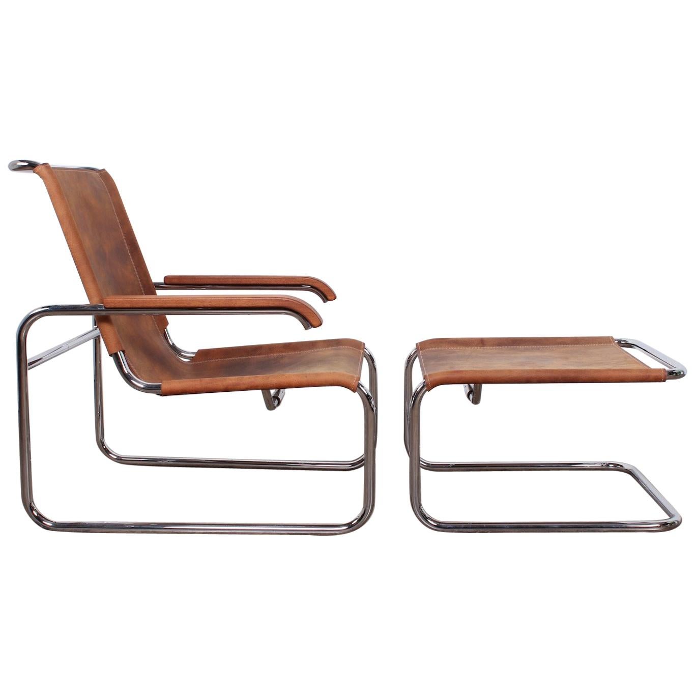 Marcel Breuer S35 Lounge Chair and Ottoman