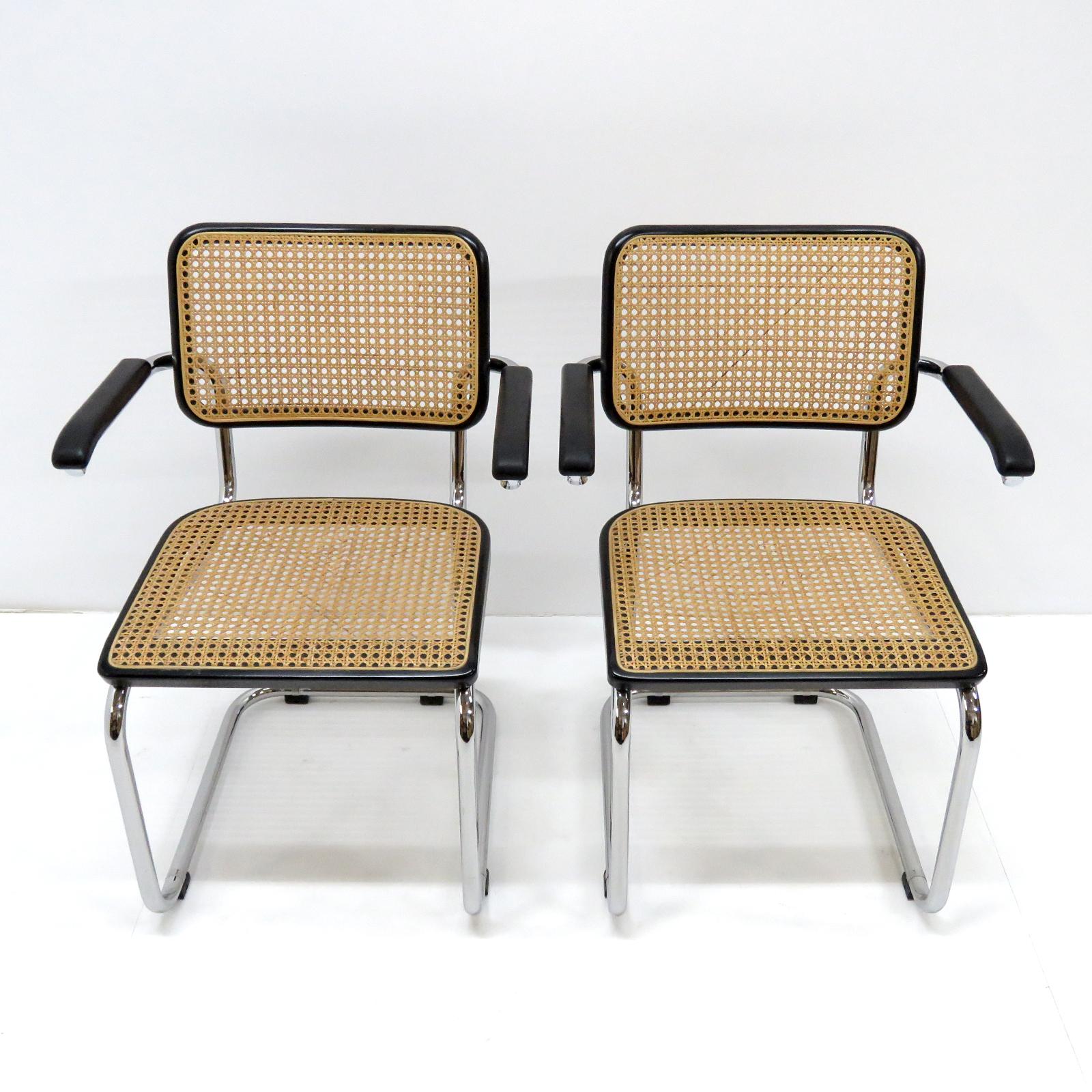 Mid-Century Modern Fauteuils Marcel Breuer S64 pour Thonet
