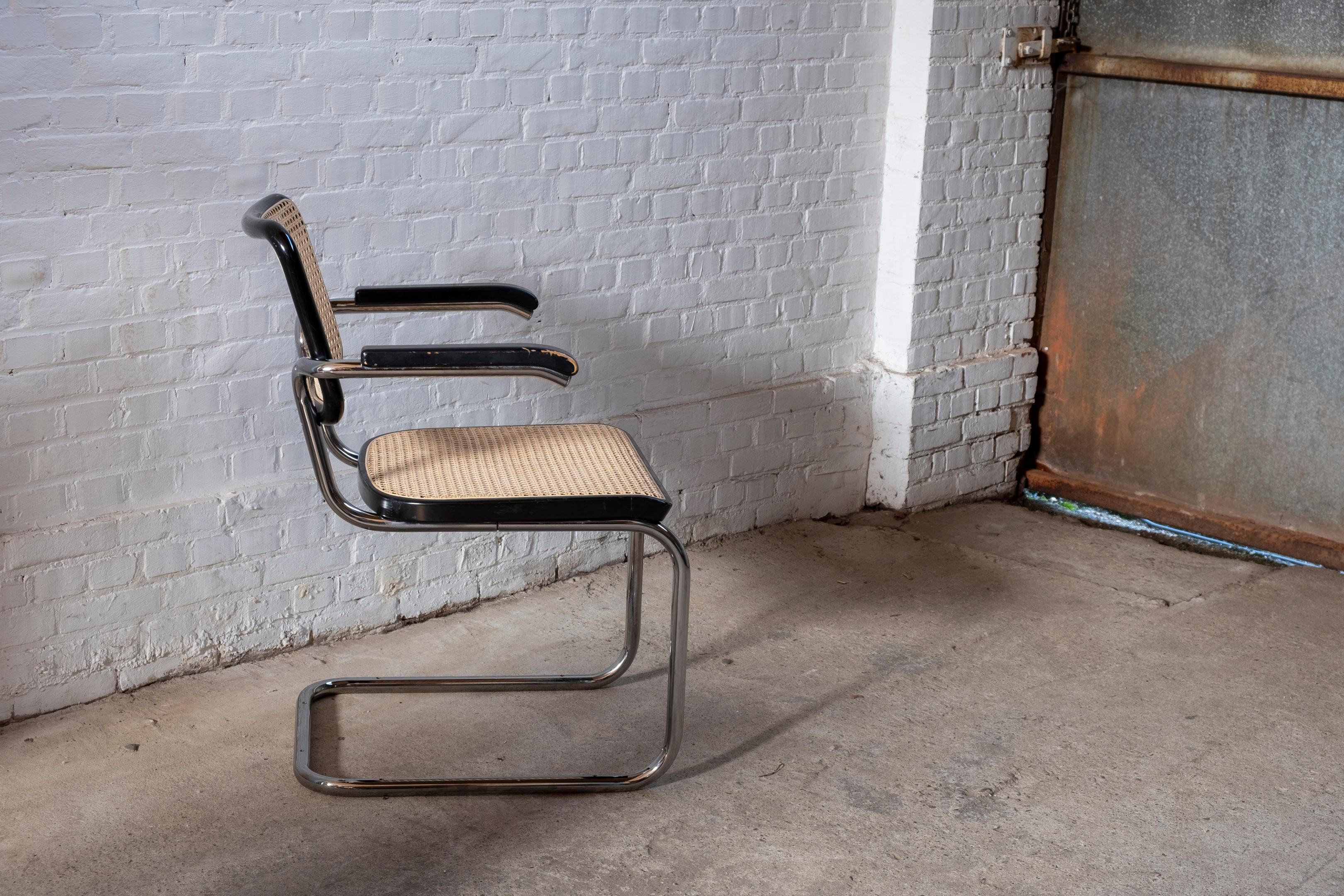 Late 20th Century Marcel Breuer S64 Chair by Thonet, 1982 For Sale