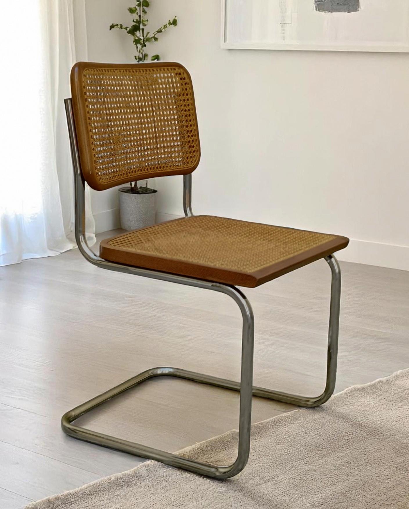 Marcel Breuer Set di 6 Sedie Cesca, Italia 1970s en venta 3
