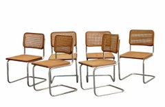 Marcel Breuer Set di 6 Sedie Cesca, Italia 1970s