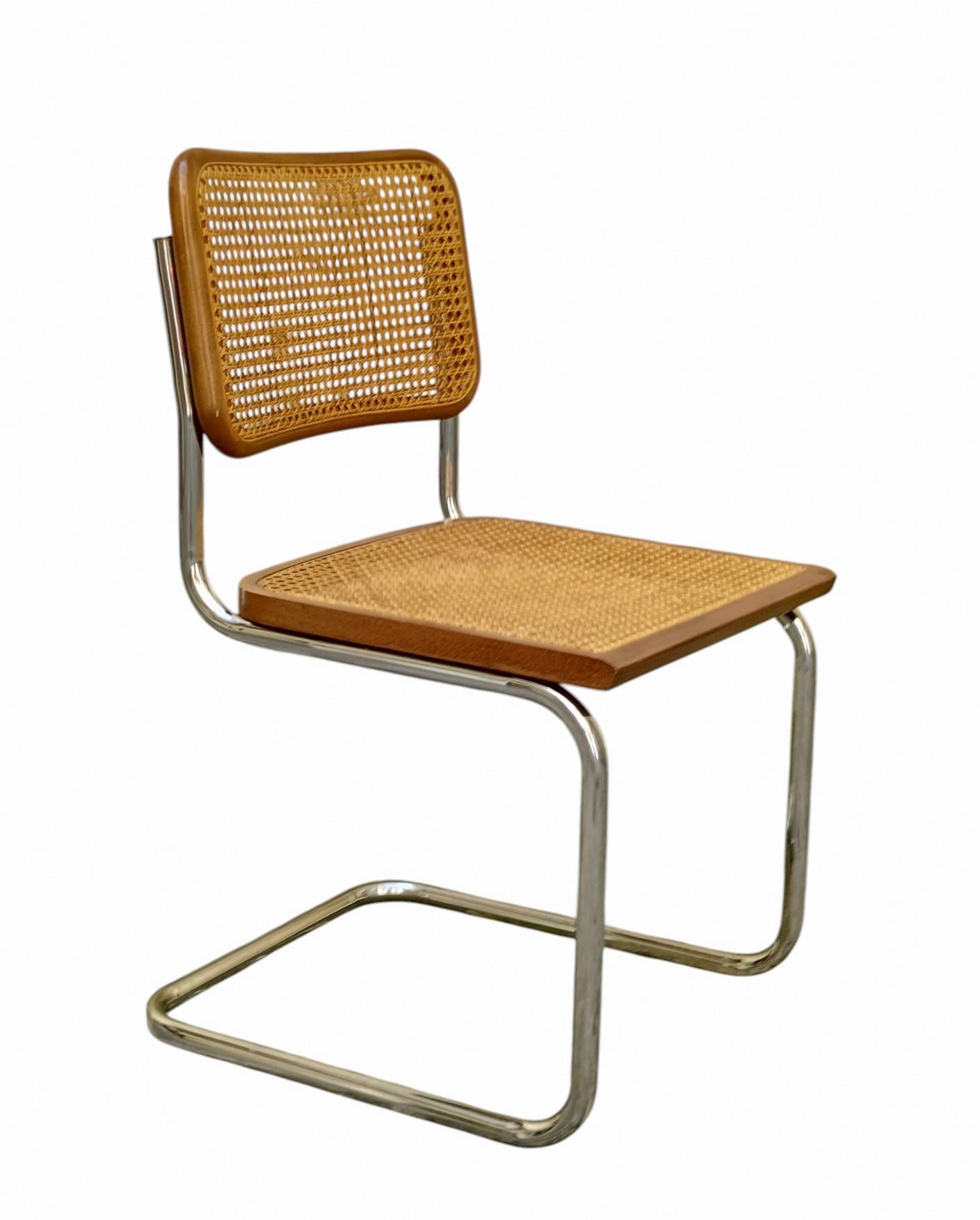 Marcel Breuer Set di 6 Sedie Cesca, Italia 1970s en Bueno estado para la venta en Naples, IT