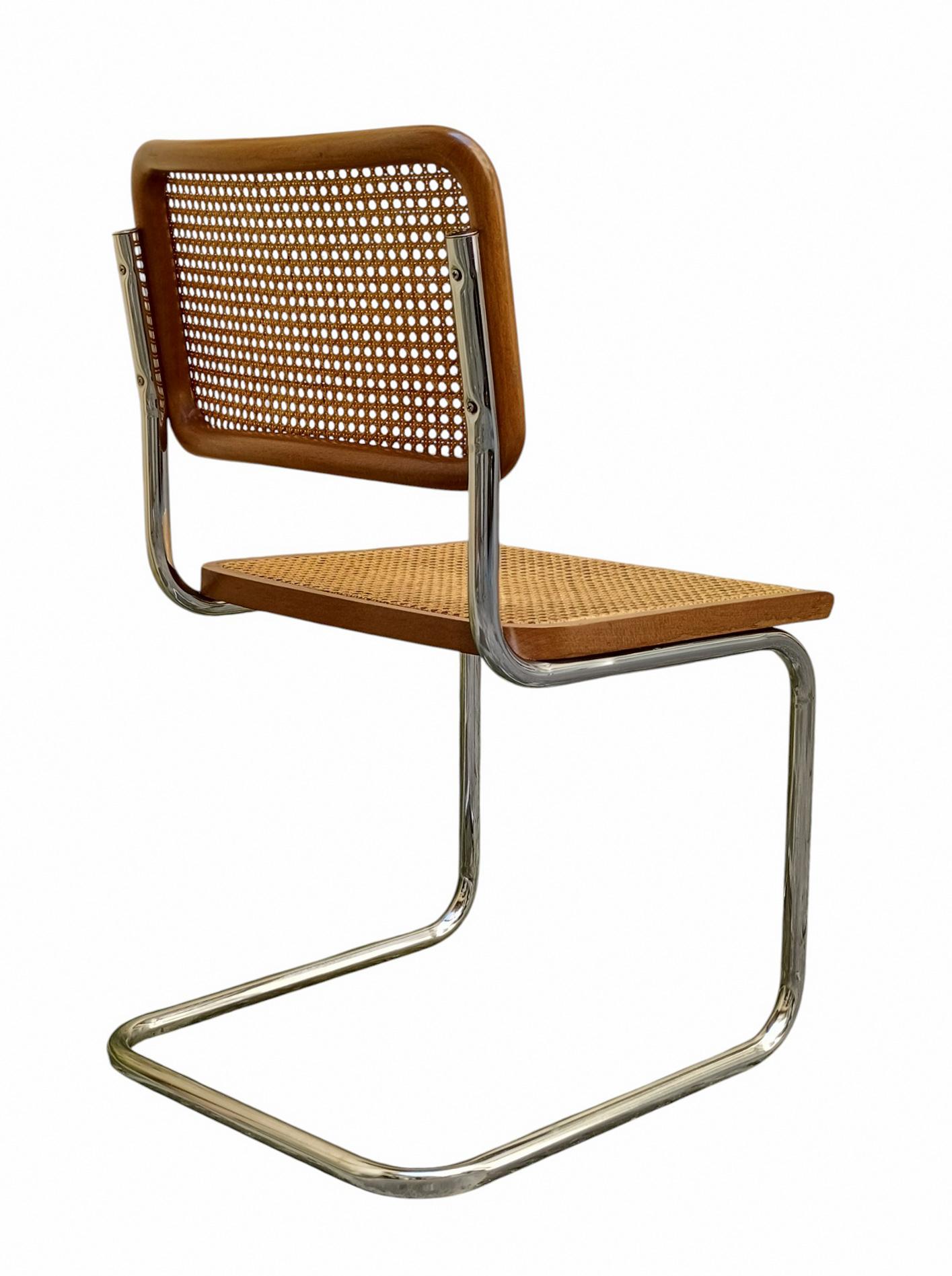 Marcel Breuer Set di 6 Sedie Cesca, Italia 1970s Late 20th Century en venta