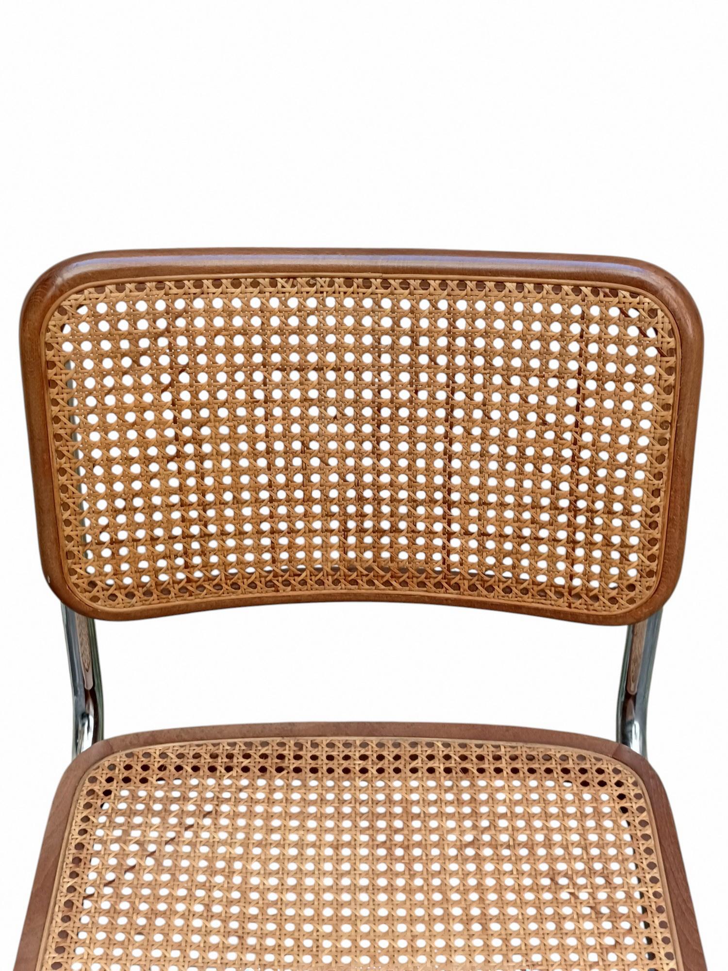 Marcel Breuer Set di 6 Sedie Cesca, Italia 1970s en venta 1