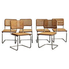 Marcel Breuer Set di 6 Sedie Cesca, Italia 1970s