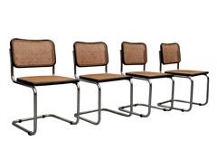 Marcel Breuer Set of 4 Cesca Chairs, Italy 1970s