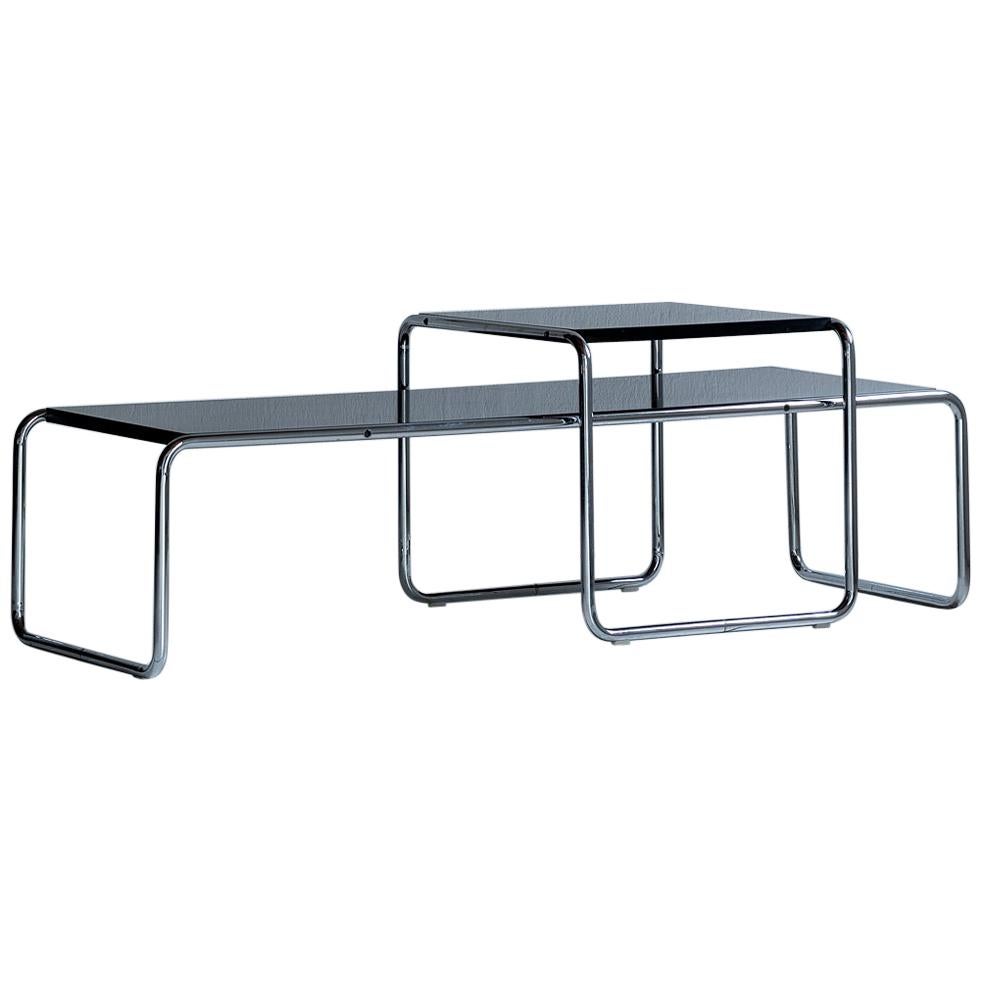Marcel Breuer Steel 
Laccio
 Side Table Set, Bauhaus