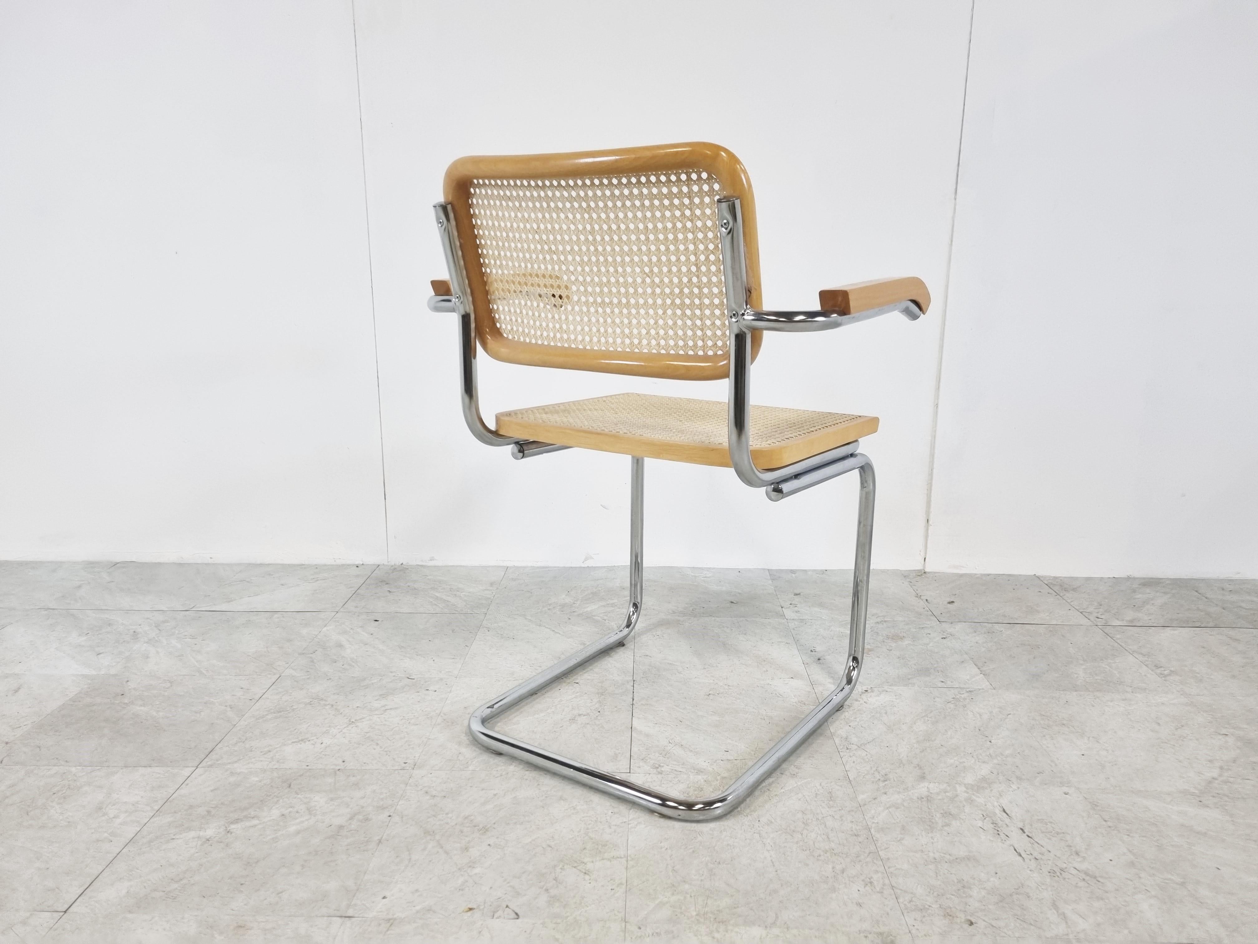 Marcel Breuer Style Armchair, Made in Italy, 1970s In Good Condition In HEVERLEE, BE