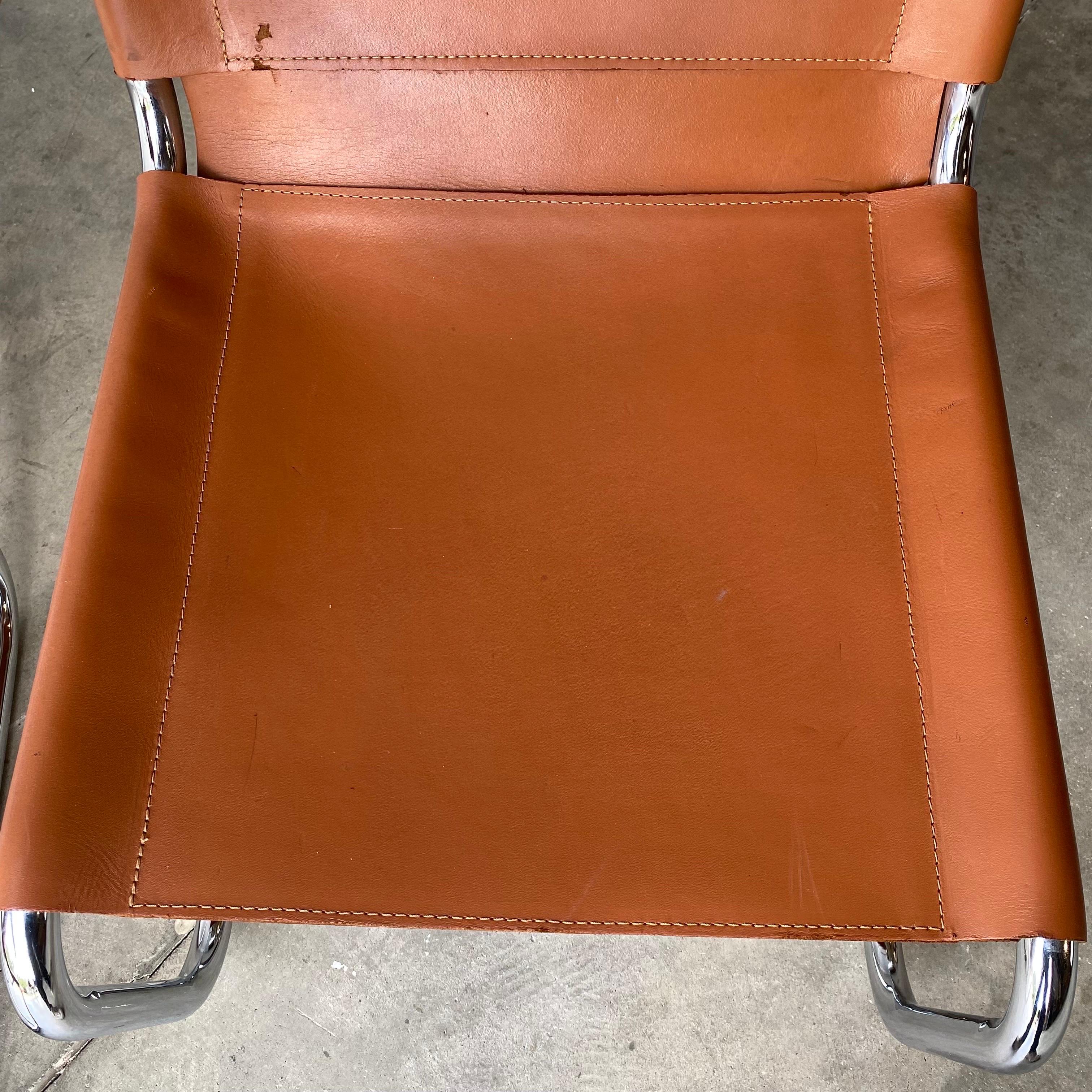 Marcel Breuer Style Armchairs In Good Condition For Sale In Raleigh, NC