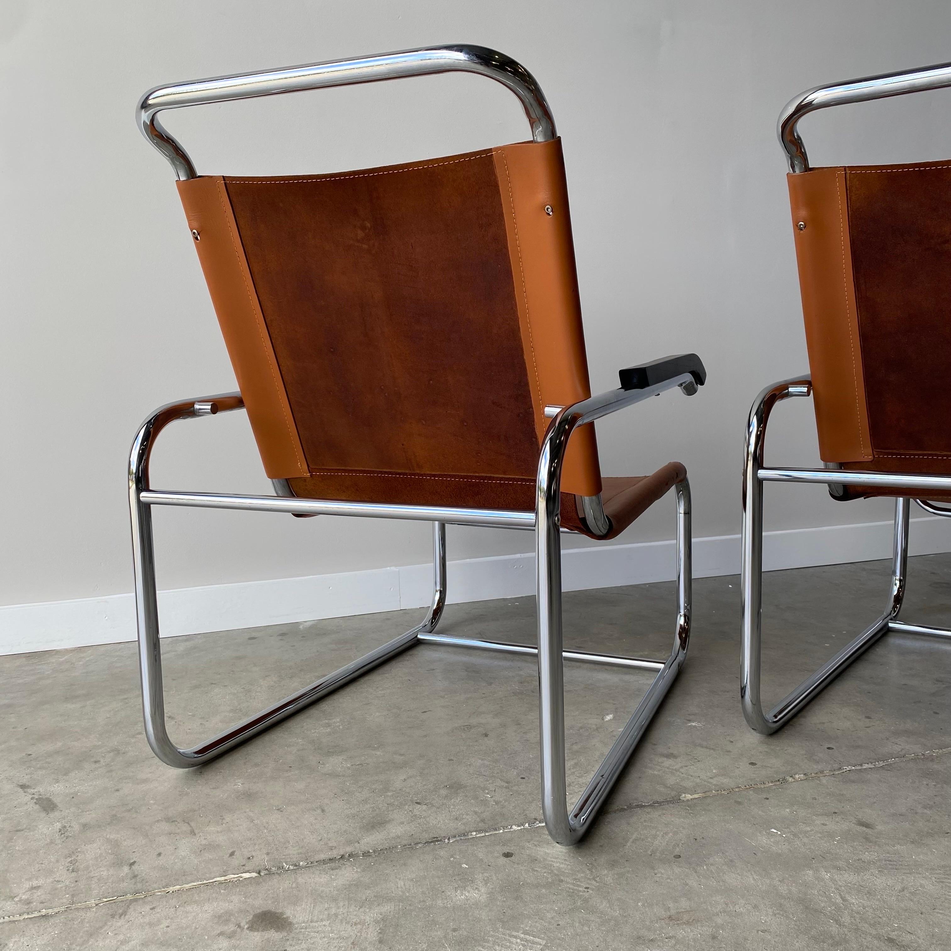 Marcel Breuer Style Armchairs For Sale 1