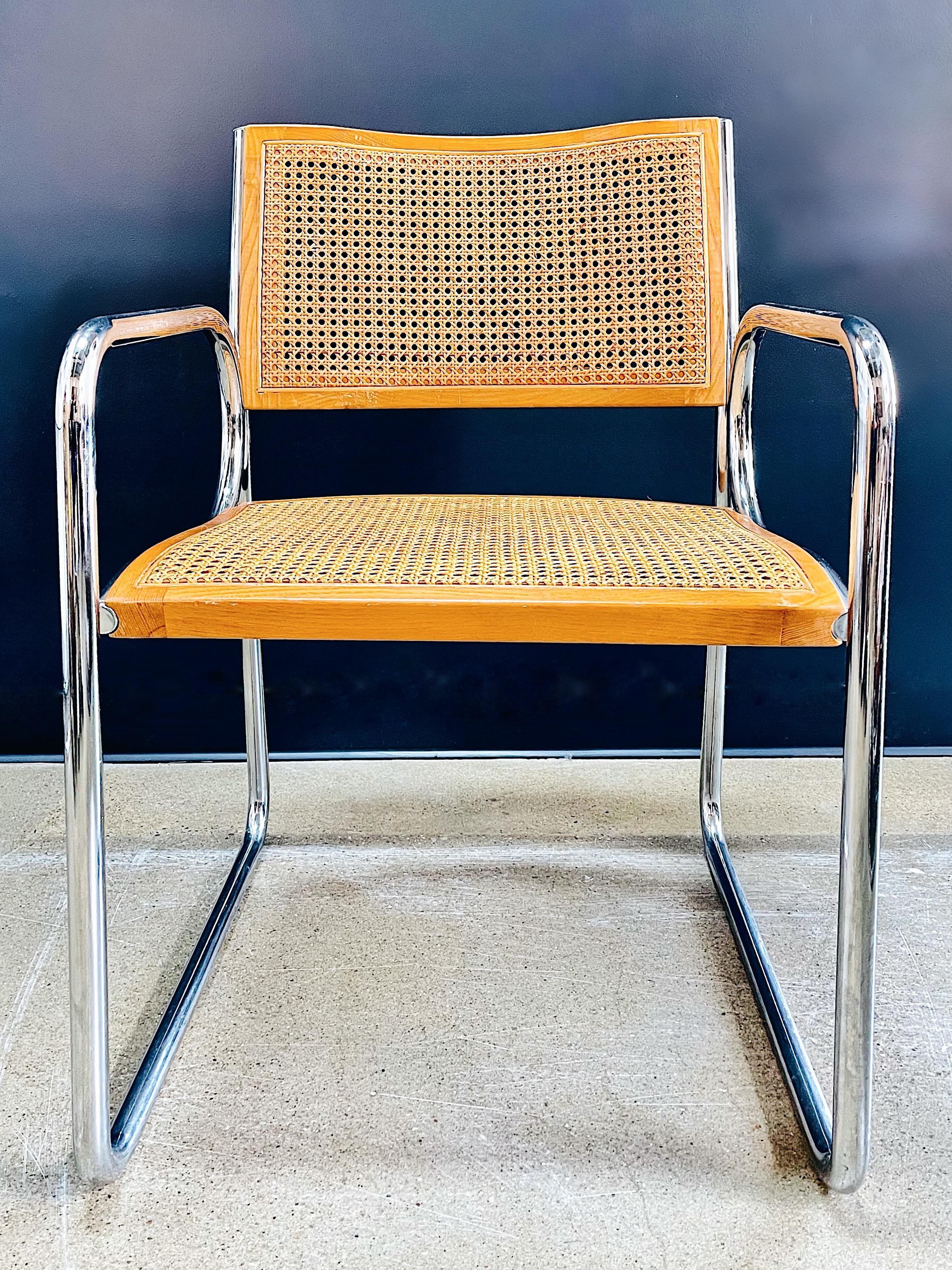 Marcel Breuer Style Chair In Good Condition For Sale In Bastrop, TX