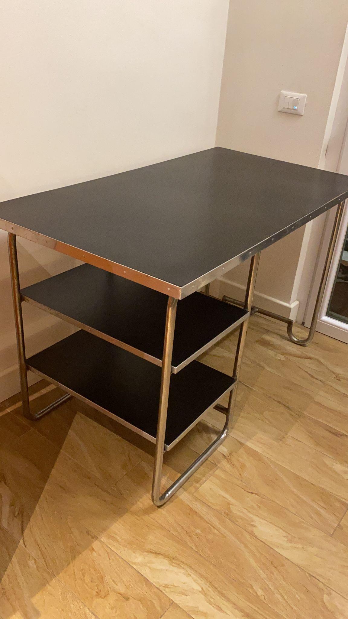 Marcel Breuer Style Desk 1950s Mid-Century Modern For Sale 5