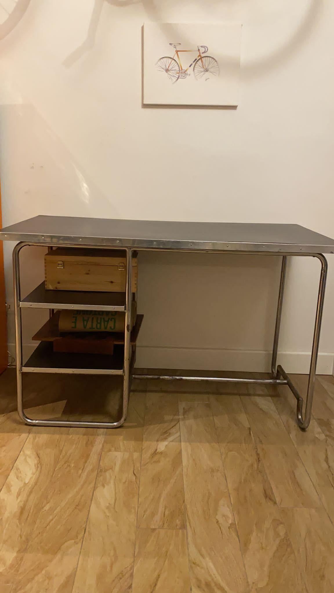 Mid-20th Century Marcel Breuer Style Desk 1950s Mid-Century Modern For Sale