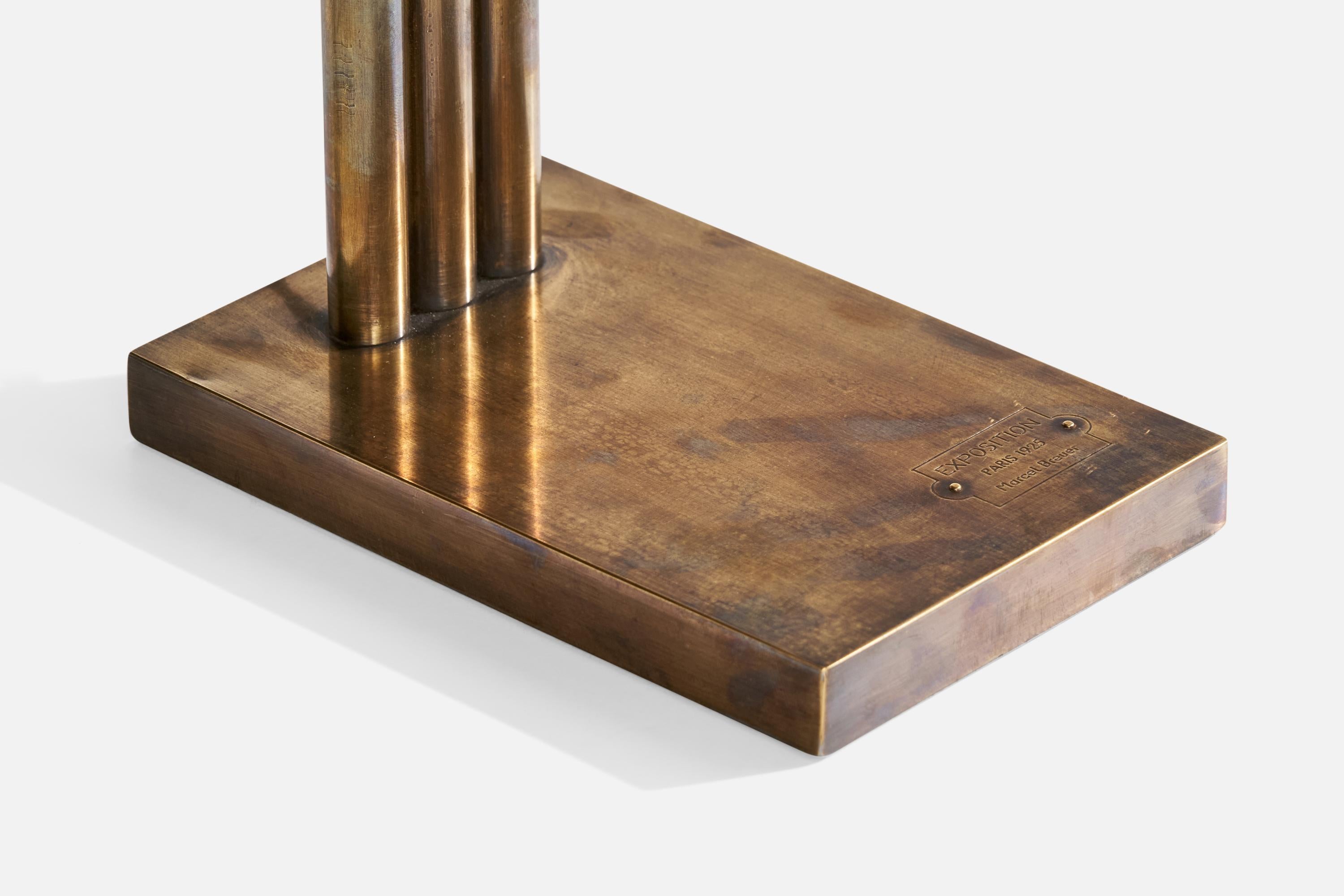 Marcel Breuer, Table Lamp, Brass, Hungary, 1925 For Sale 1