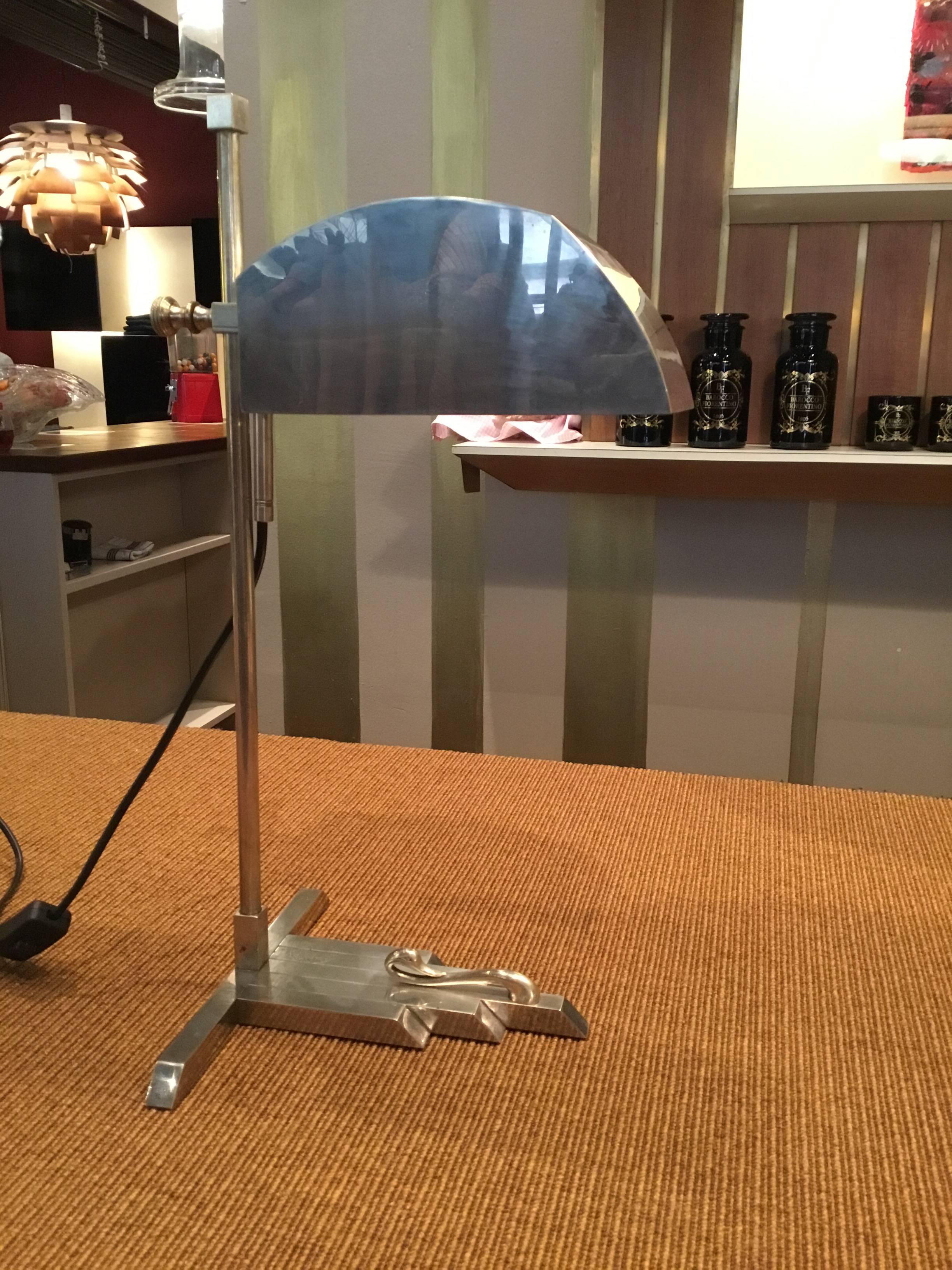 Marcel Breuer table lamp, Exposition of Paris 1925, Made in Germany Bauhaus In Good Condition In Pambio Noranco, CH