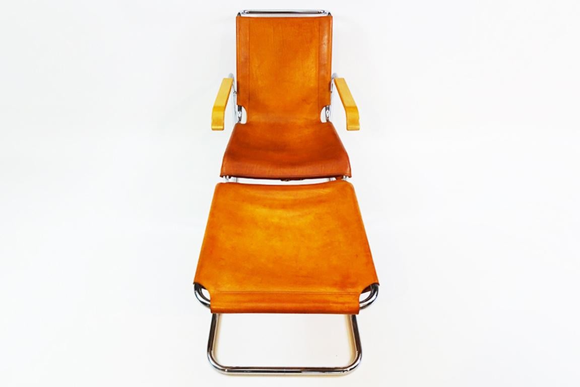 vintage chrome cantilever chair
