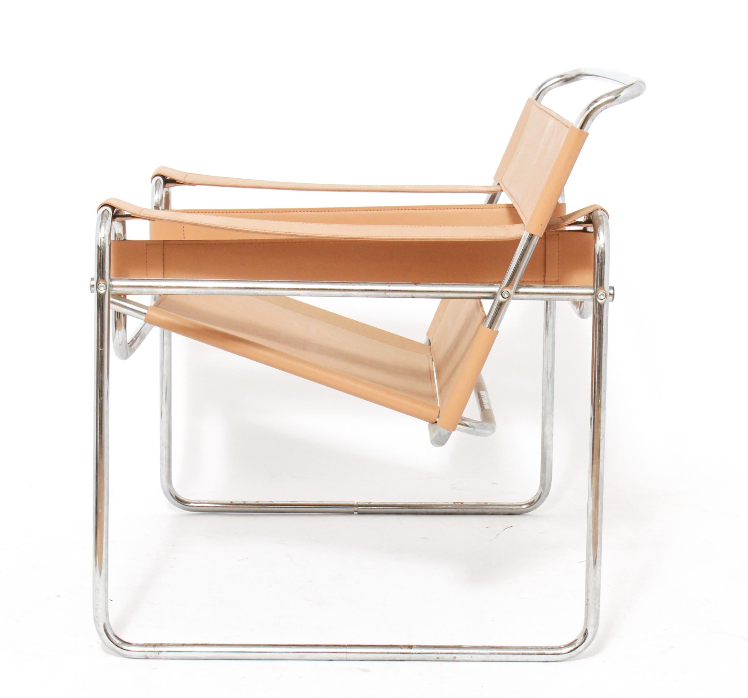 tan wassily chair
