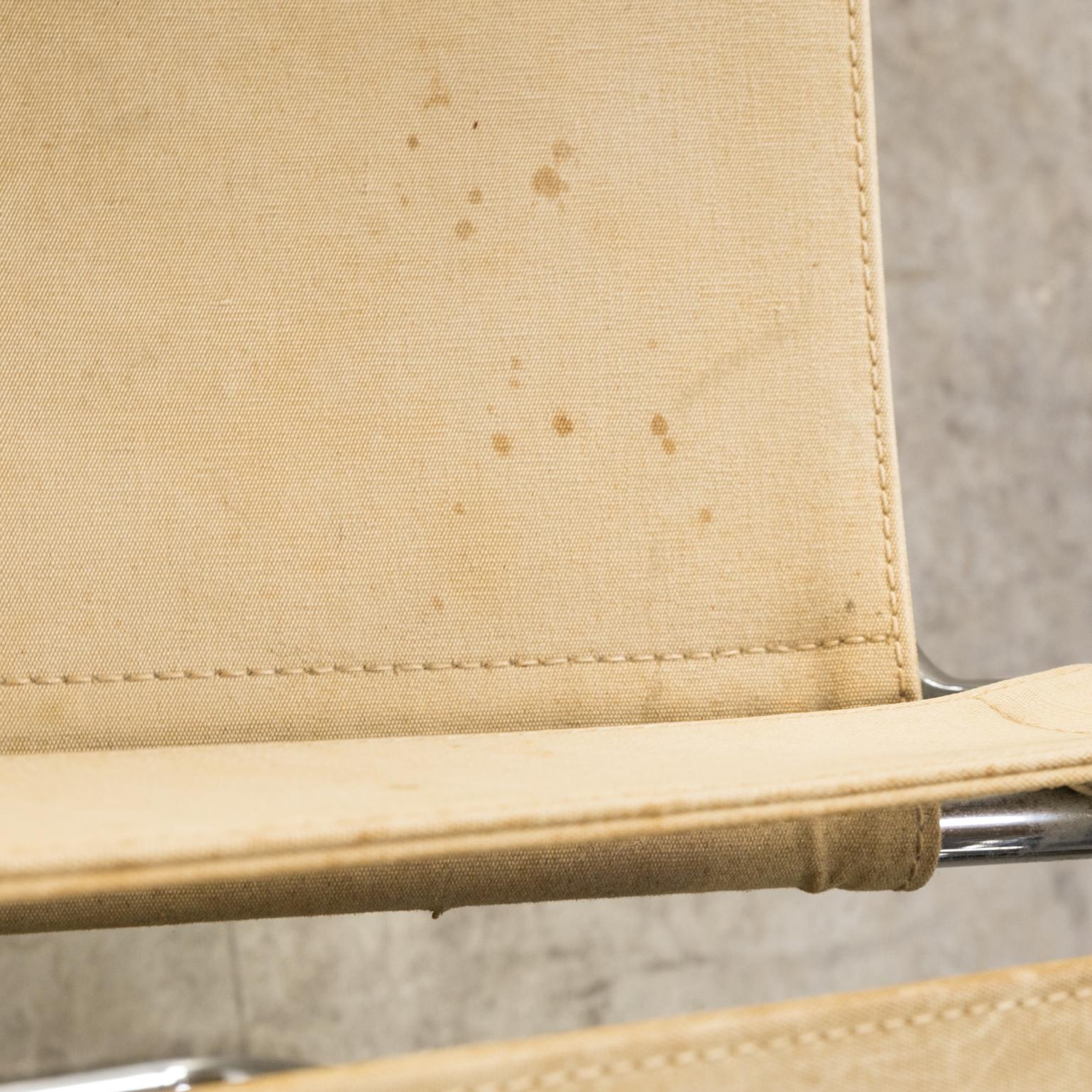 Marcel Breuer ‘wassily’ B3 Chairs Canvas for Gavina For Sale 10
