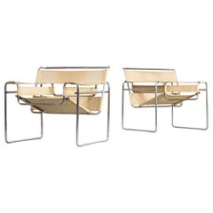 Marcel Breuer ‘wassily’ B3 Chairs Canvas for Gavina