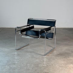 Marcel Breuer Wassily Chair for Gavina, Bauhaus Icon in Leather, 1960s