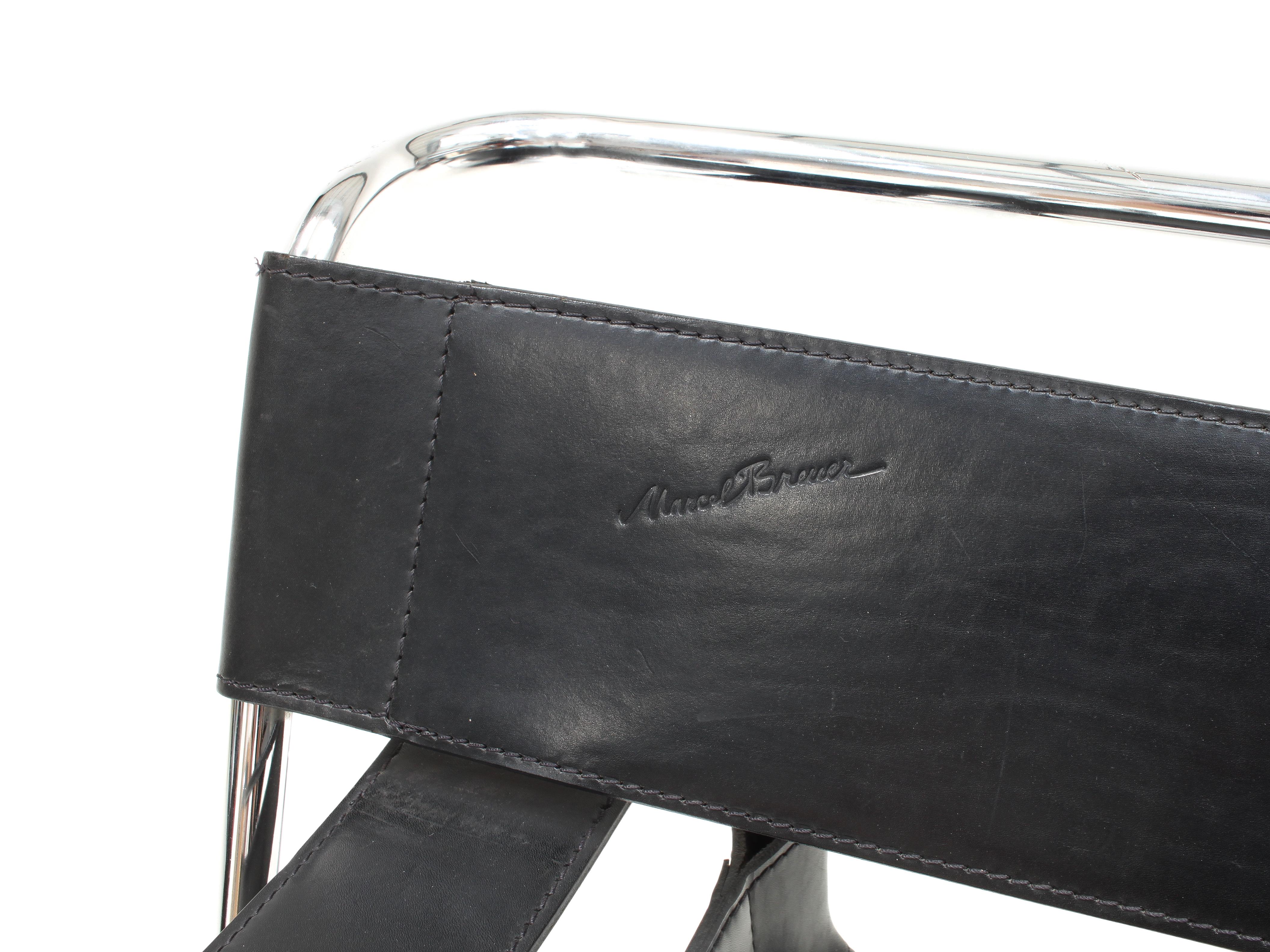 Chaise « Wassily » de Marcel Breuer, Gavina, années 1960, « authentique, estampillée » 3