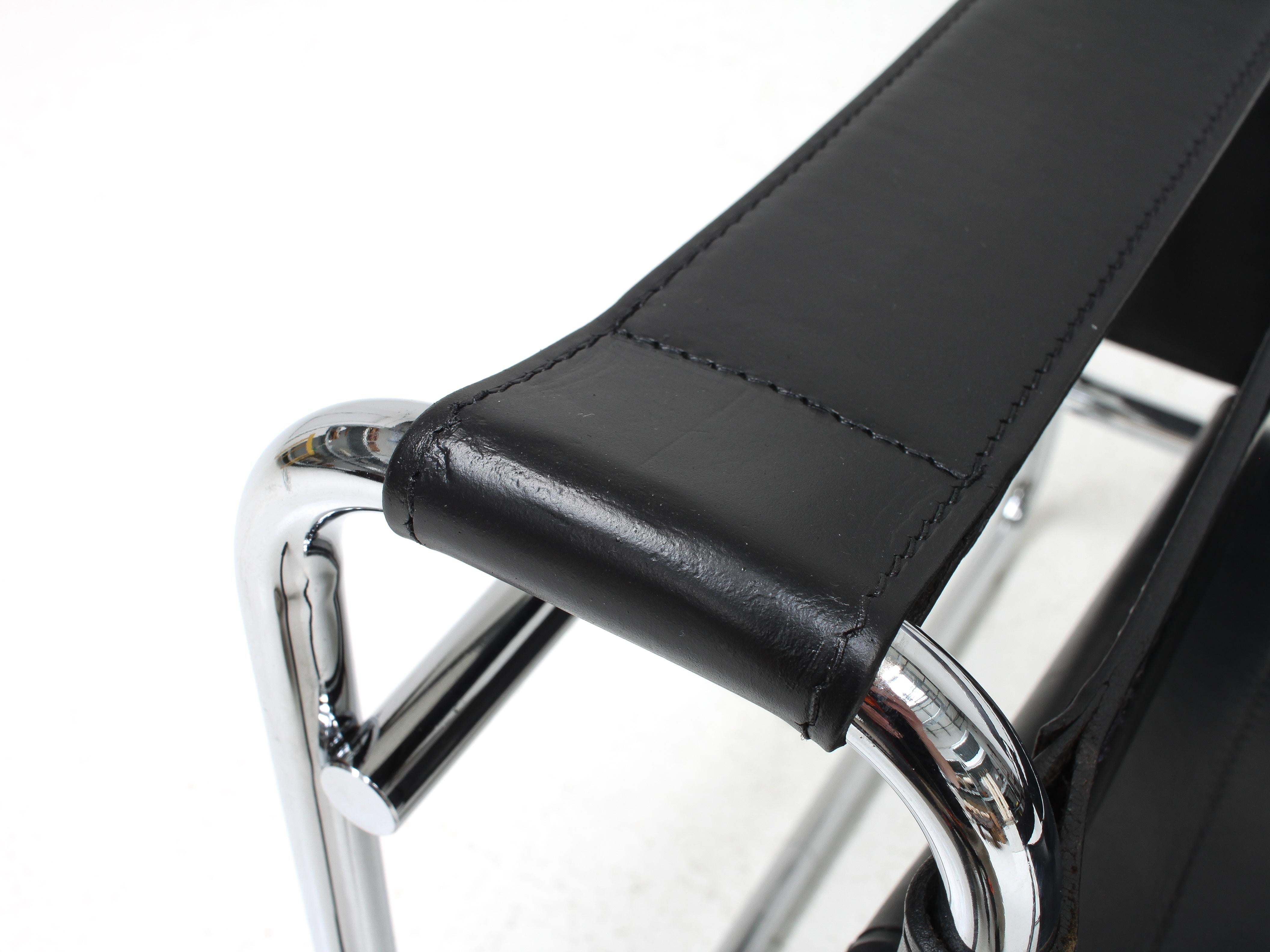 Chaise « Wassily » de Marcel Breuer, Gavina, années 1960, « authentique, estampillée » 5