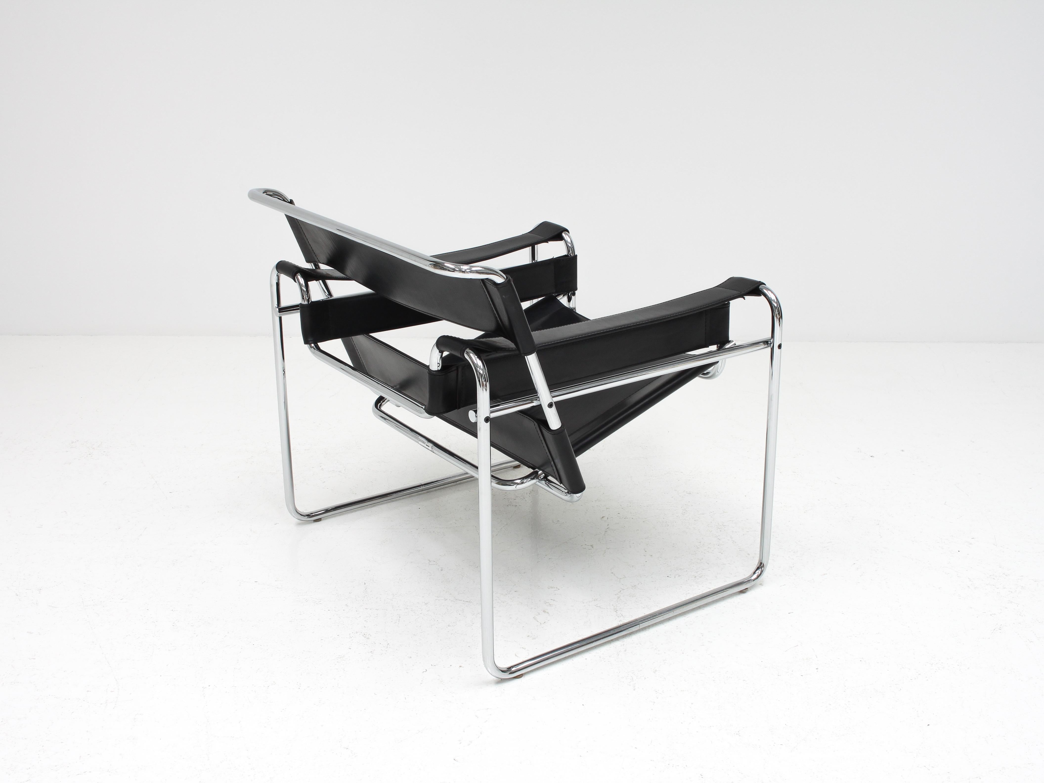 Marcel Breuer 'Wassily' Chair, Gavina, 1960s 'Authentic, Stamped' 9