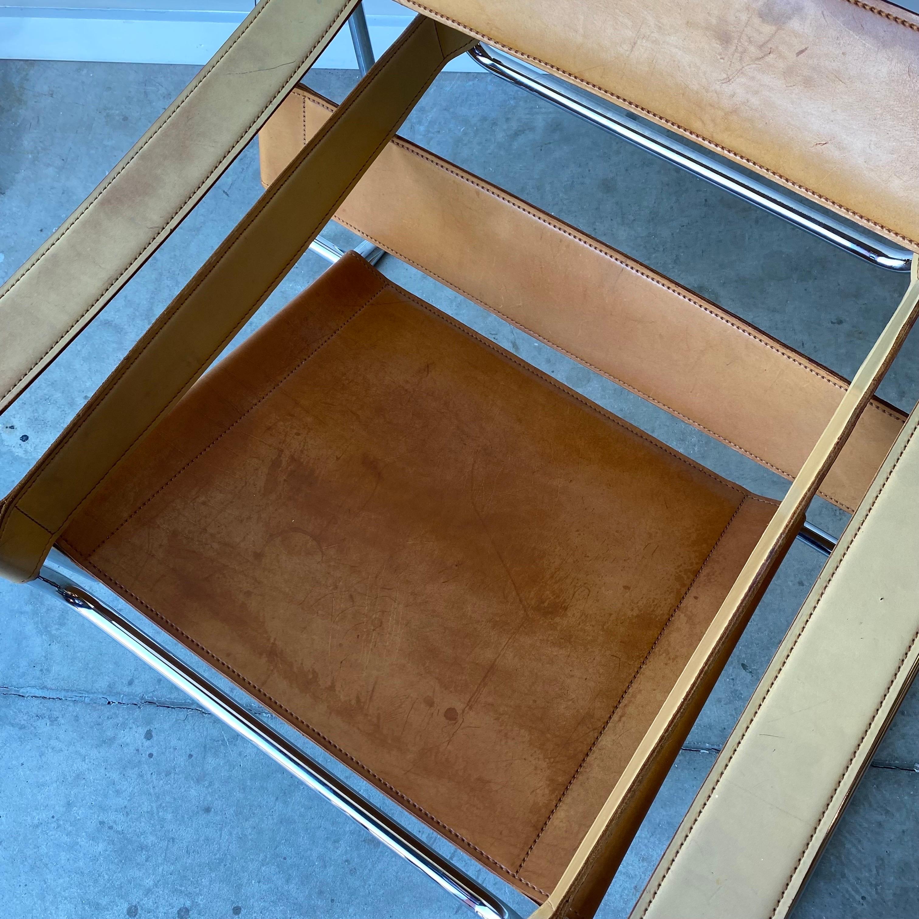 Steel Marcel Breuer Wassily Chairs, a Pair